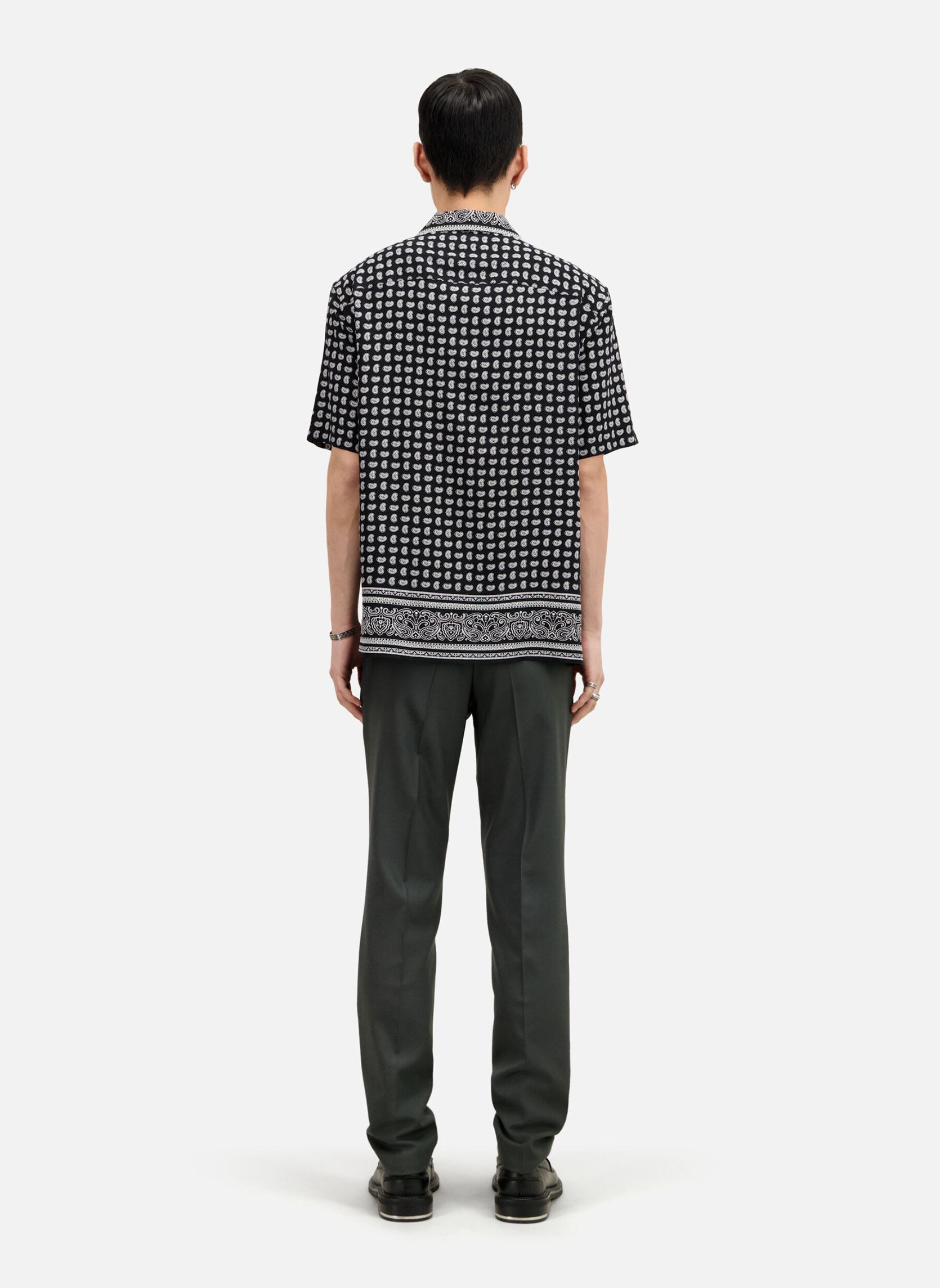 Chemises HCCC28014K homme noir The Kooples Chemises HCCC28014K homme noir Black White