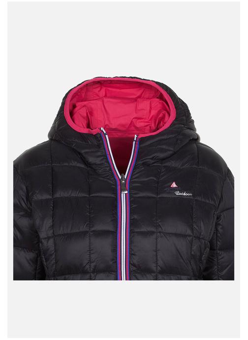 Cdiscount Veste Adidas Rose Et Noir Femme Capuche Doudoune Legere
