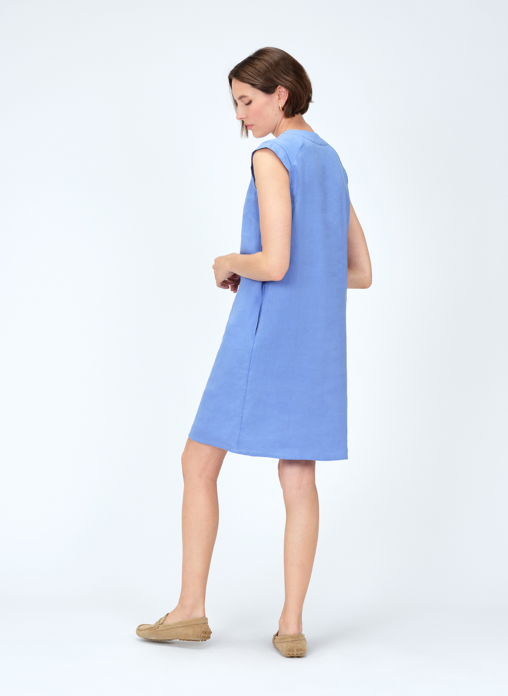 Robes RK070-PAMELA femme bleu Caroll Robes RK070-PAMELA femme bleu Bleu