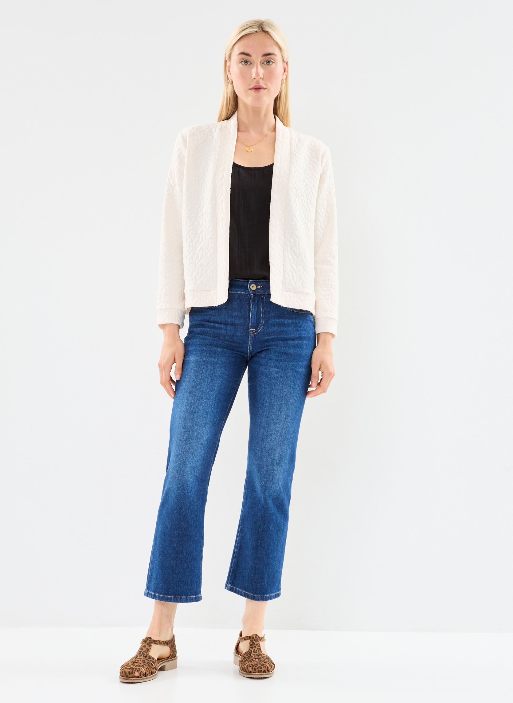 Jeans flare PROP femme bleu Georgia Rose Jeans flare PROP femme bleu STONE
