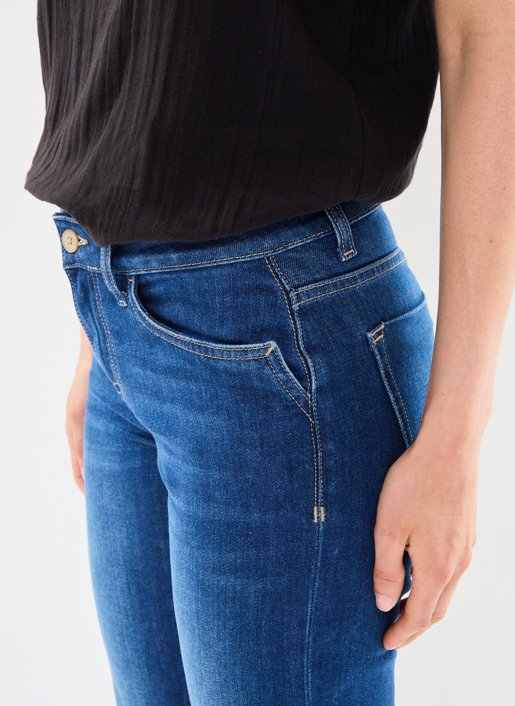 Jeans flare PROP femme bleu Georgia Rose Jeans flare PROP femme bleu STONE