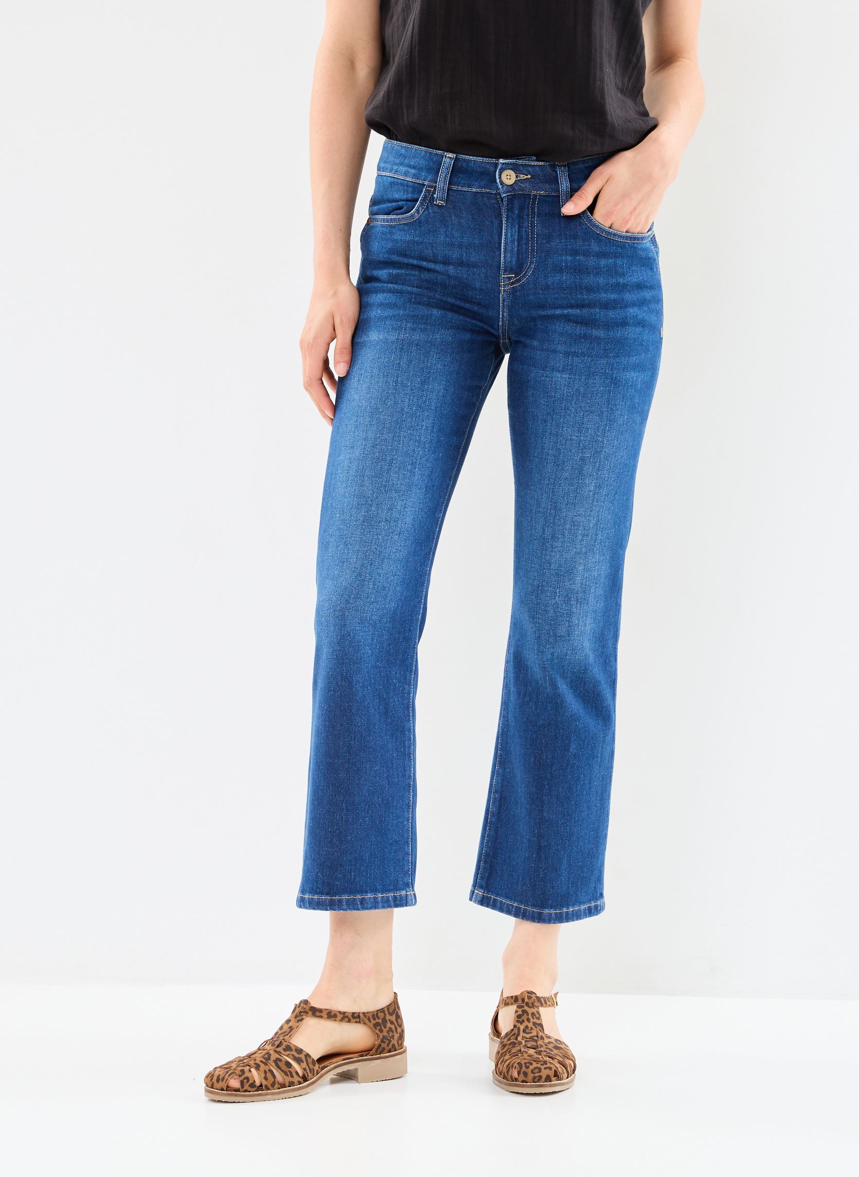 Jeans flare PROP femme bleu Georgia Rose Jeans flare PROP femme bleu STONE