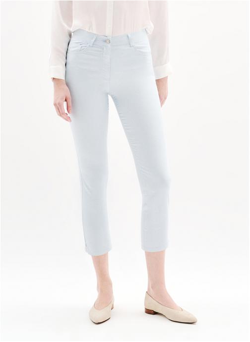 Caroll Pantalons droit PK012-MASONB femme bleu