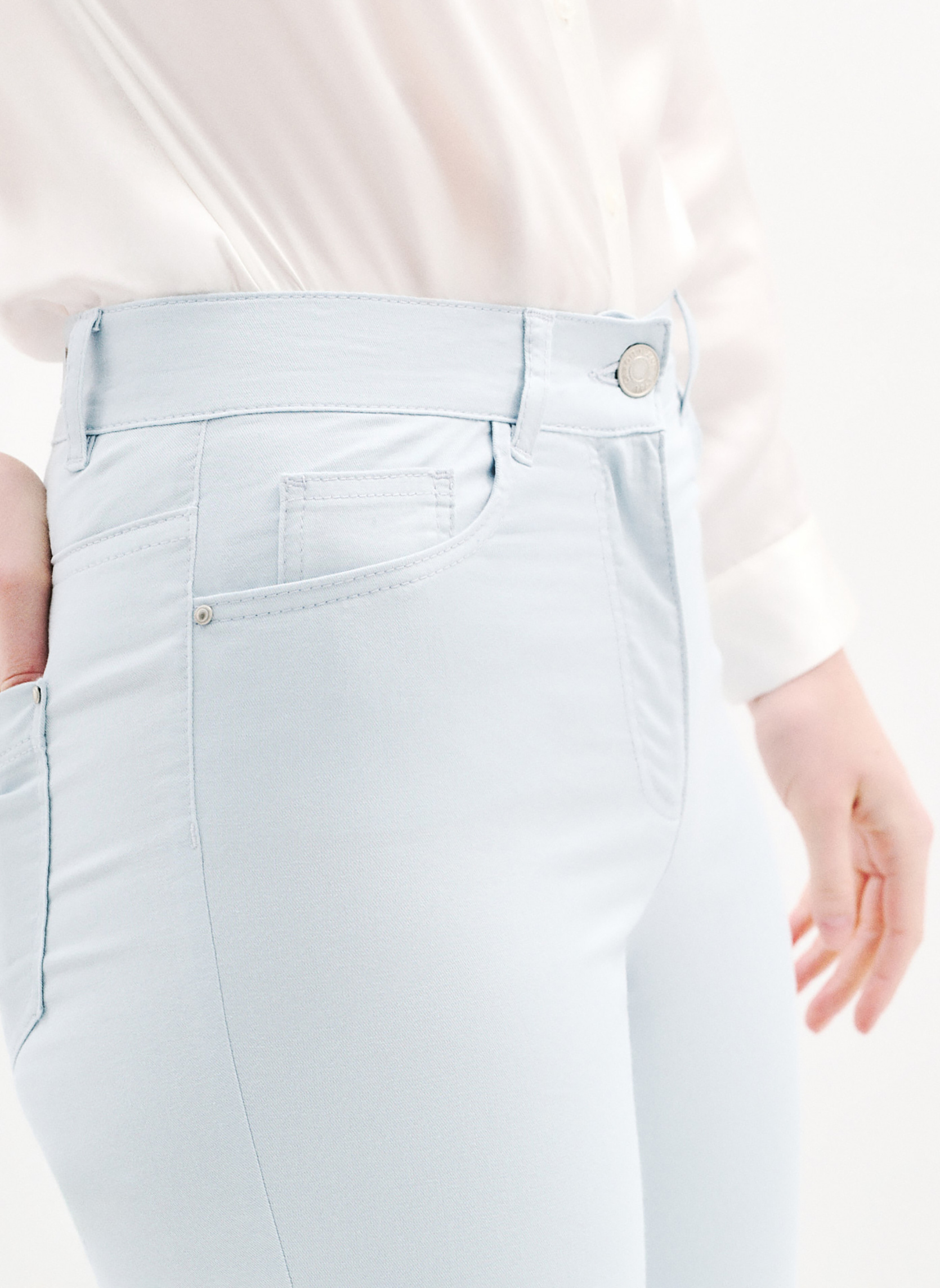 Pantalons droit PK012-MASONB femme bleu Caroll Pantalons droit PK012-MASONB femme bleu Bleu clair
