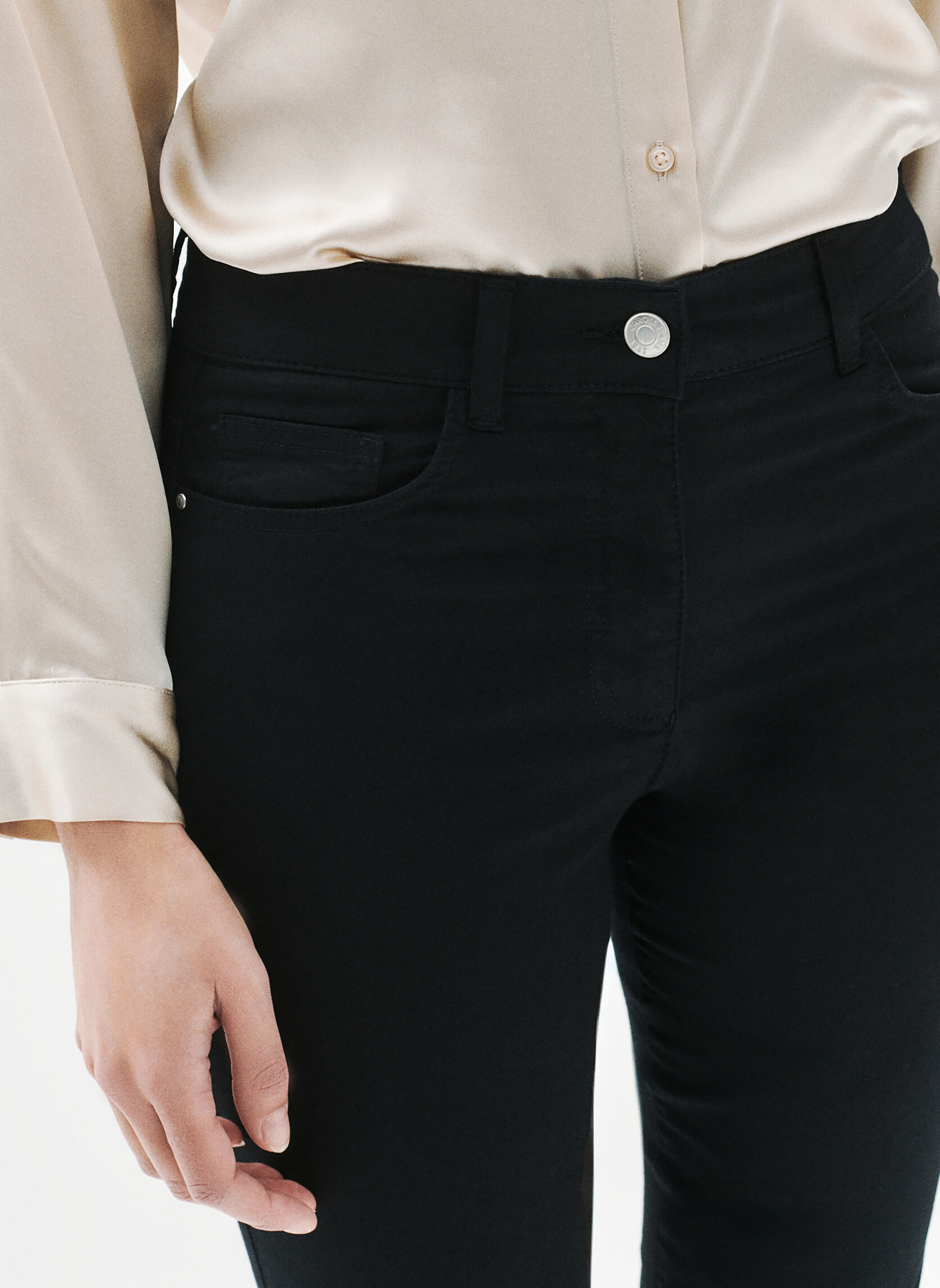 Pantalons droit PK012-MASONB femme noir Caroll Pantalons droit PK012-MASONB femme noir Noir