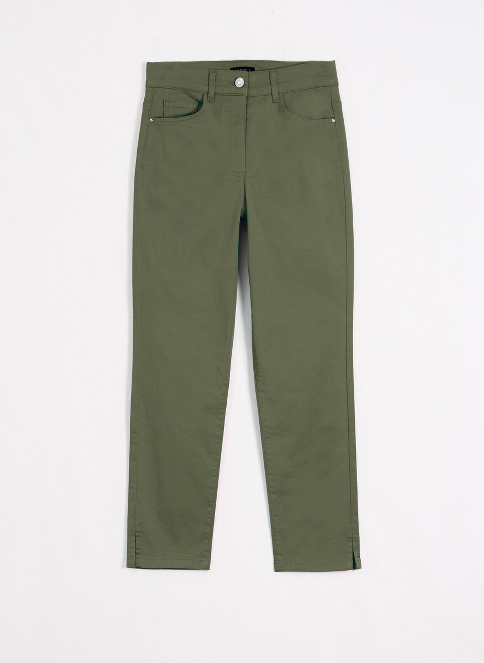 Pantalons droit PK012-MASONB femme vert Caroll Pantalons droit PK012-MASONB femme vert Kaki