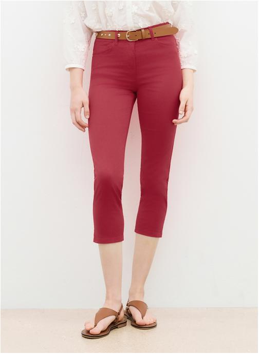 Caroll Pantalons droit PK012-MASONB femme rouge