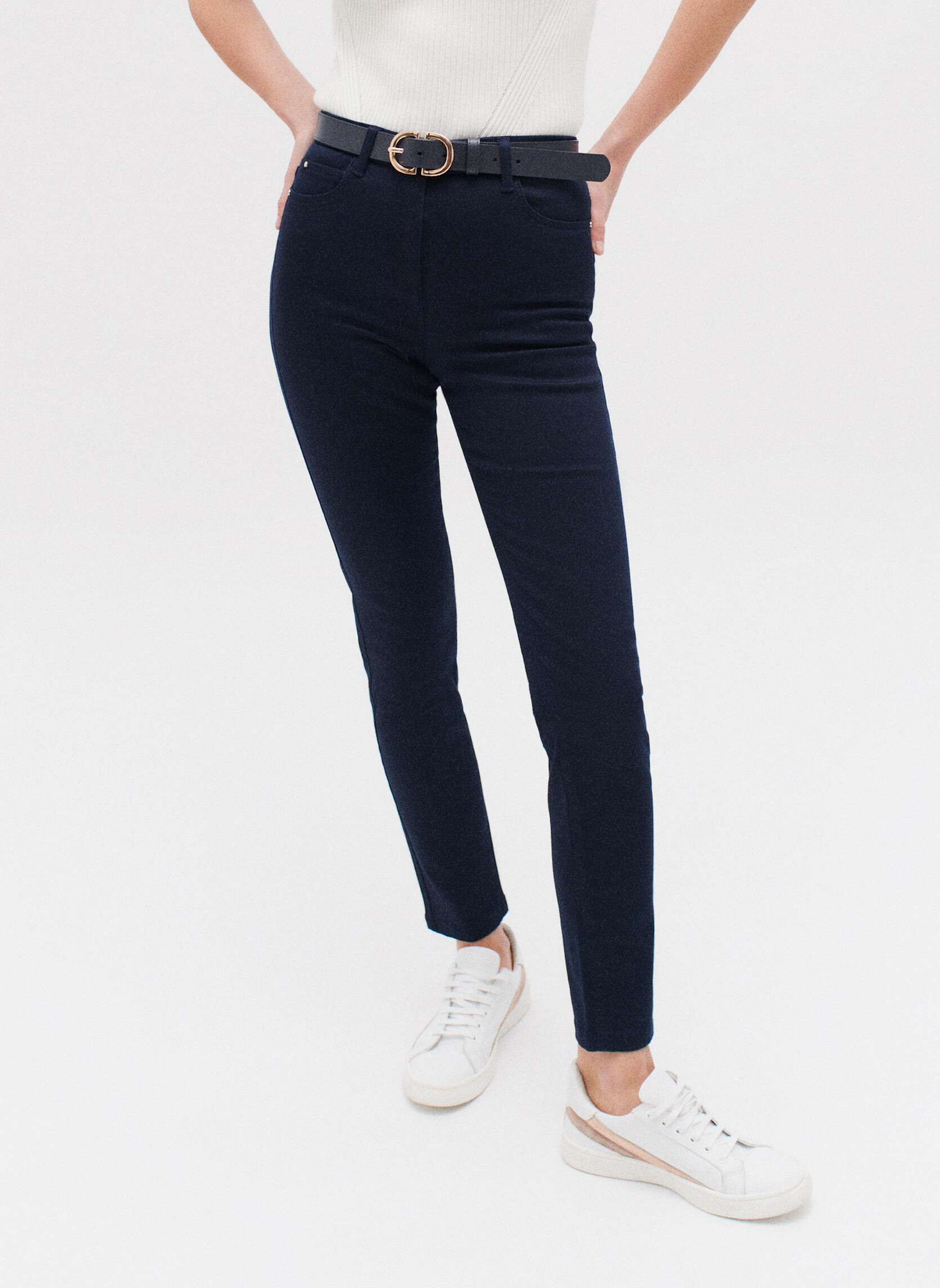 Pantalons droit PK002-TONYB femme bleu Caroll Pantalons droit PK002-TONYB femme bleu Bleu marine