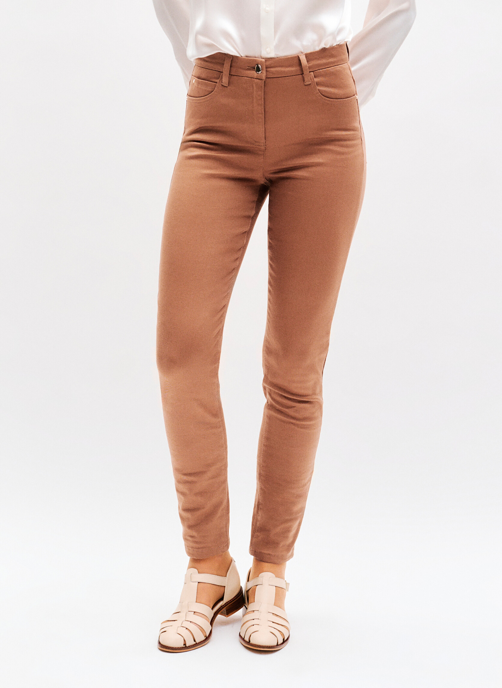 Pantalons droit PK002-TONYB femme marron Caroll Pantalons droit PK002-TONYB femme marron Marron
