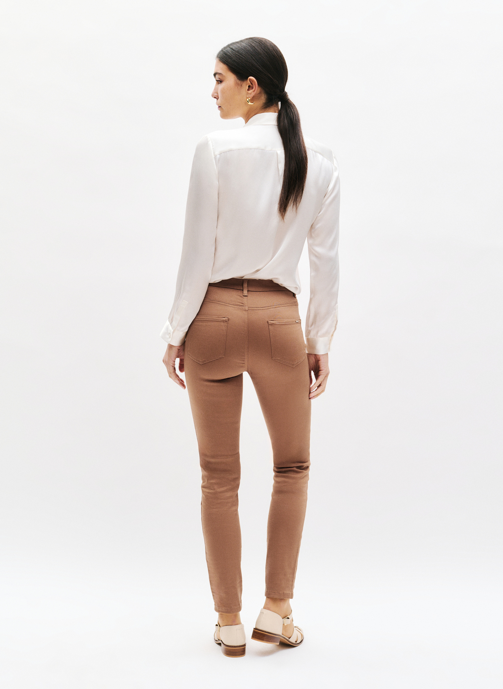 Pantalons droit PK002-TONYB femme marron Caroll Pantalons droit PK002-TONYB femme marron Marron