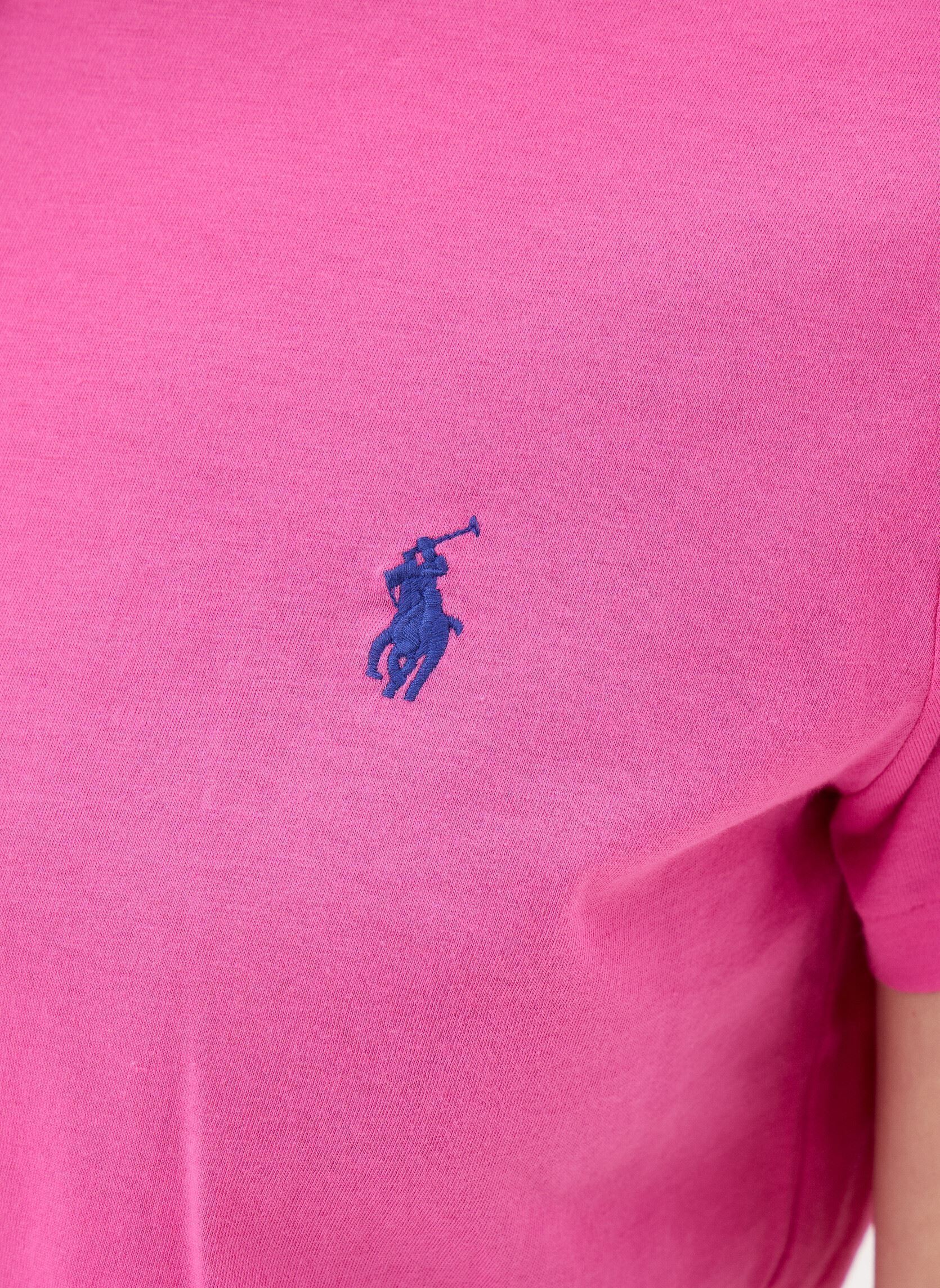 T-shirts met korte mouwen T-shirt col rond jersey de coton dames roze Polo Ralph Lauren T-shirts met korte mouwen T-shirt col rond jersey de coton dames roze Accent Pink