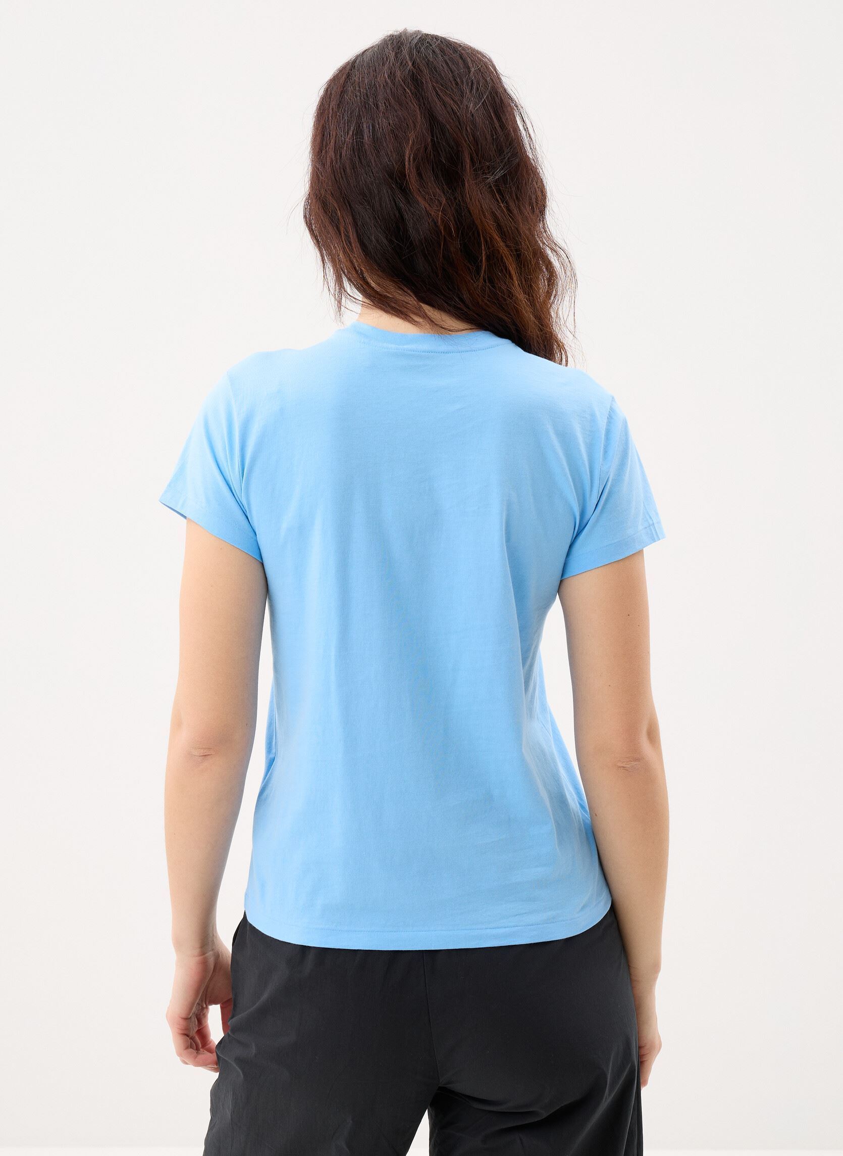 Tee-shirts manches courtes T-shirt col rond jersey de coton femme bleu Polo Ralph Lauren Tee-shirts manches courtes T-shirt col rond jersey de coton femme bleu Chatham blue