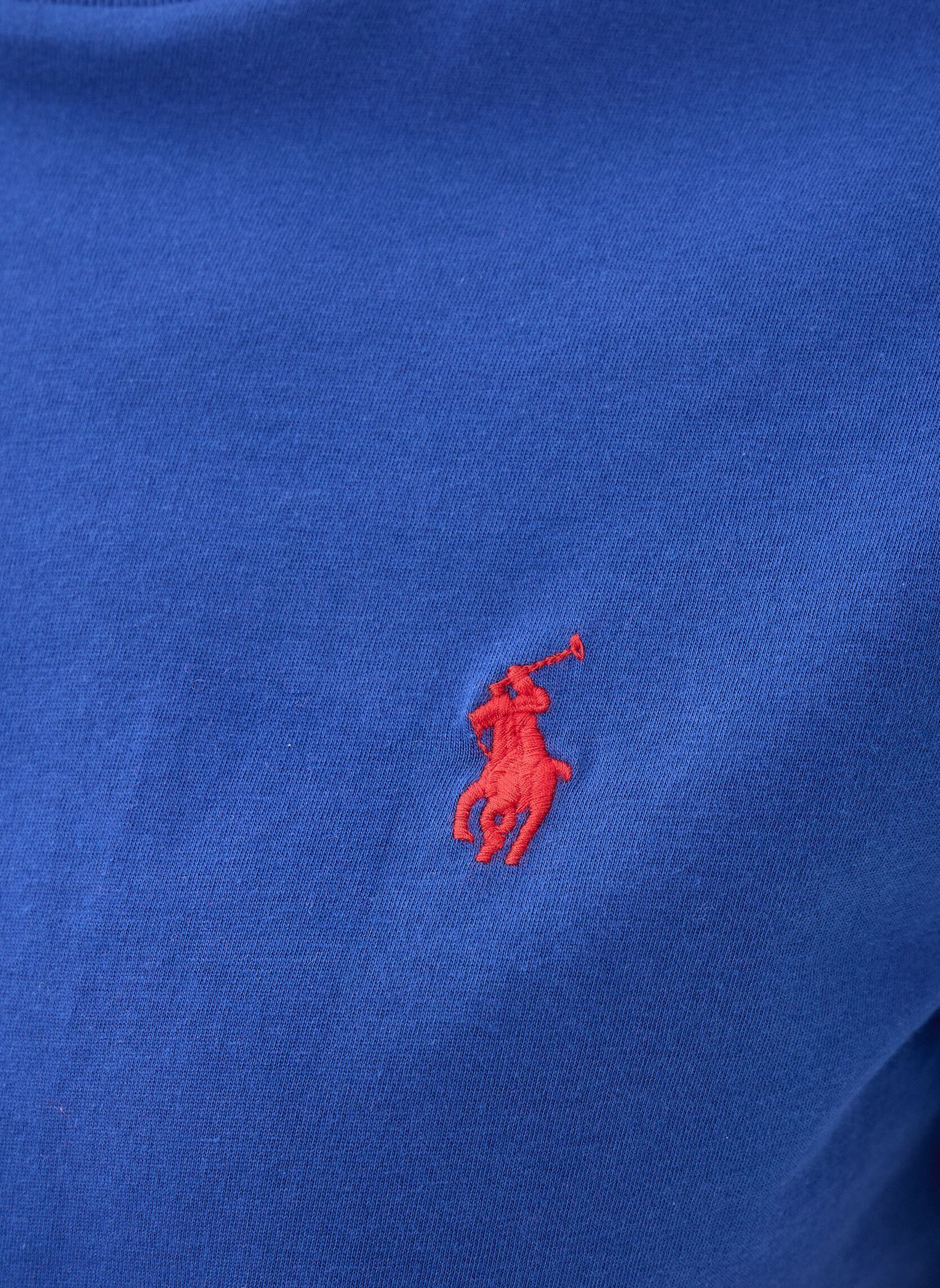 Kurzarm-T-Shirts T-shirt col rond jersey de coton damen blau Polo Ralph Lauren Kurzarm-T-Shirts T-shirt col rond jersey de coton damen blau Heritage Royal