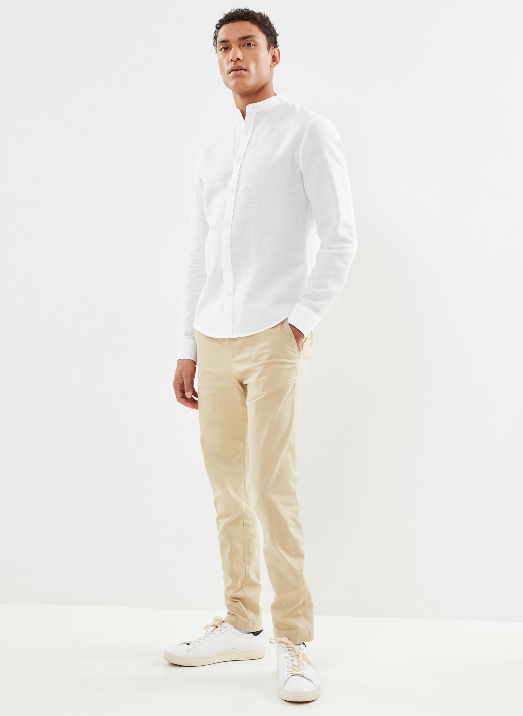 Hemden BLIN lin herren weiß Marvin&Co Hemden BLIN lin herren weiß BRIGHT WHITE