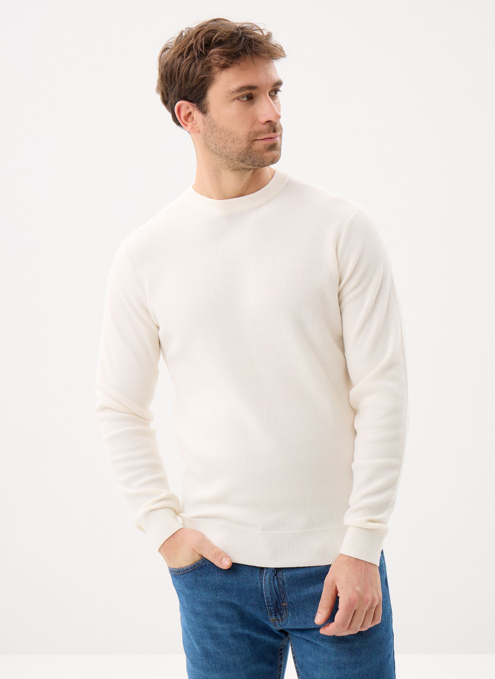 Pulls GHARRY homme blanc Marvin&Co Pulls GHARRY homme blanc COCONUT MILK