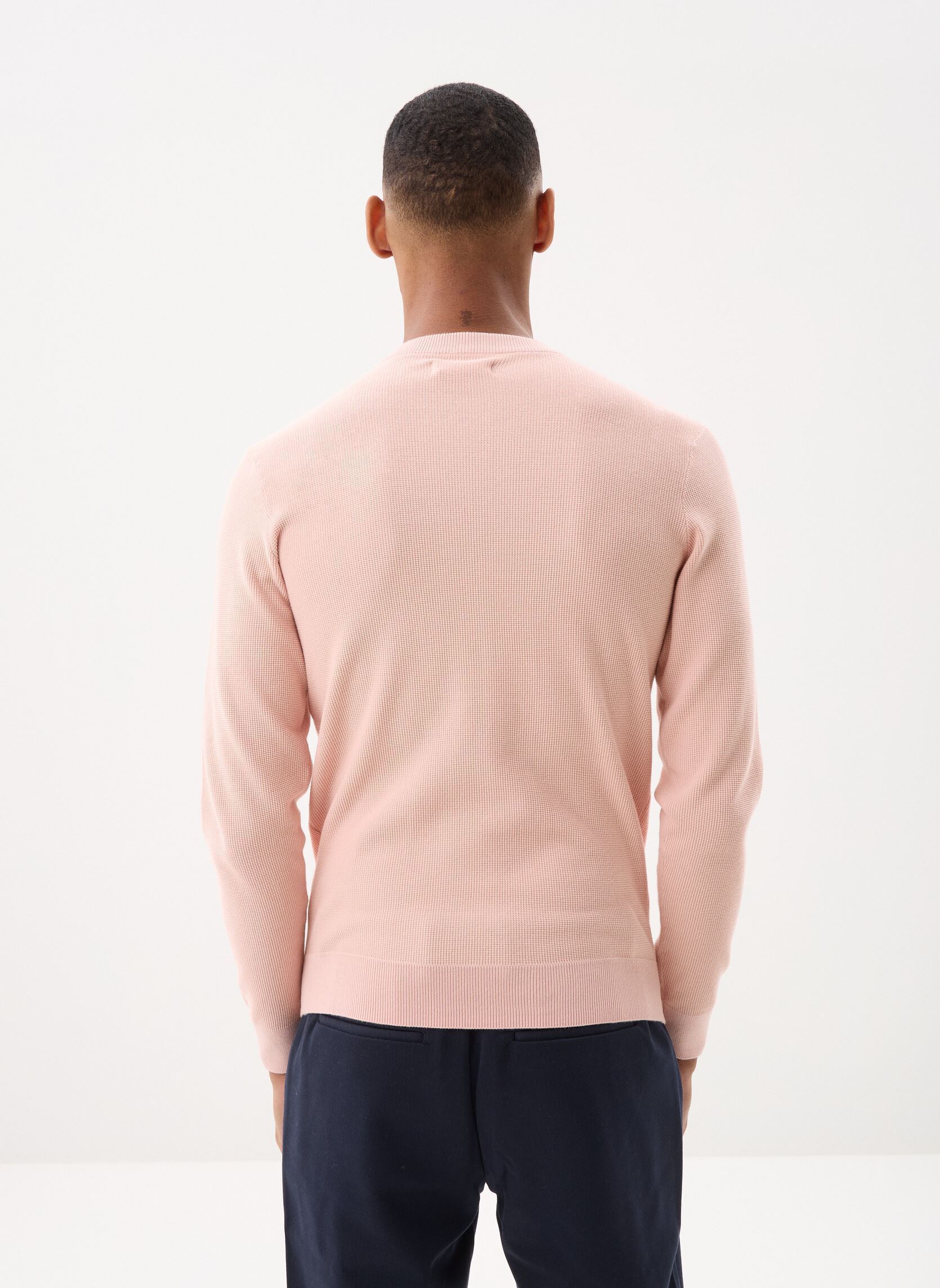 Truien GHARRY heren roze Marvin&Co Truien GHARRY heren roze peachskin