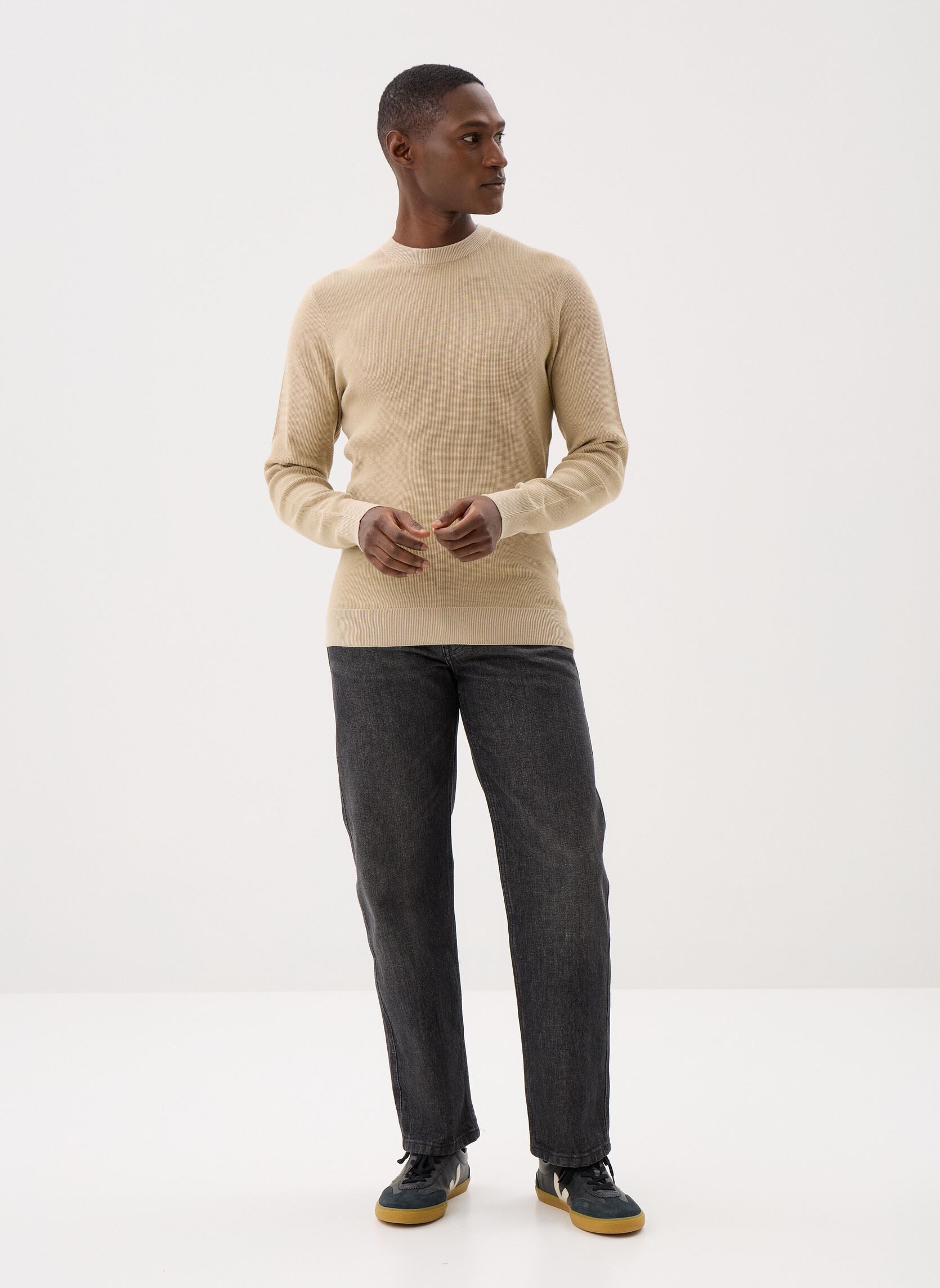 Pulls GHARRY homme beige Marvin&Co Pulls GHARRY homme beige White pepper