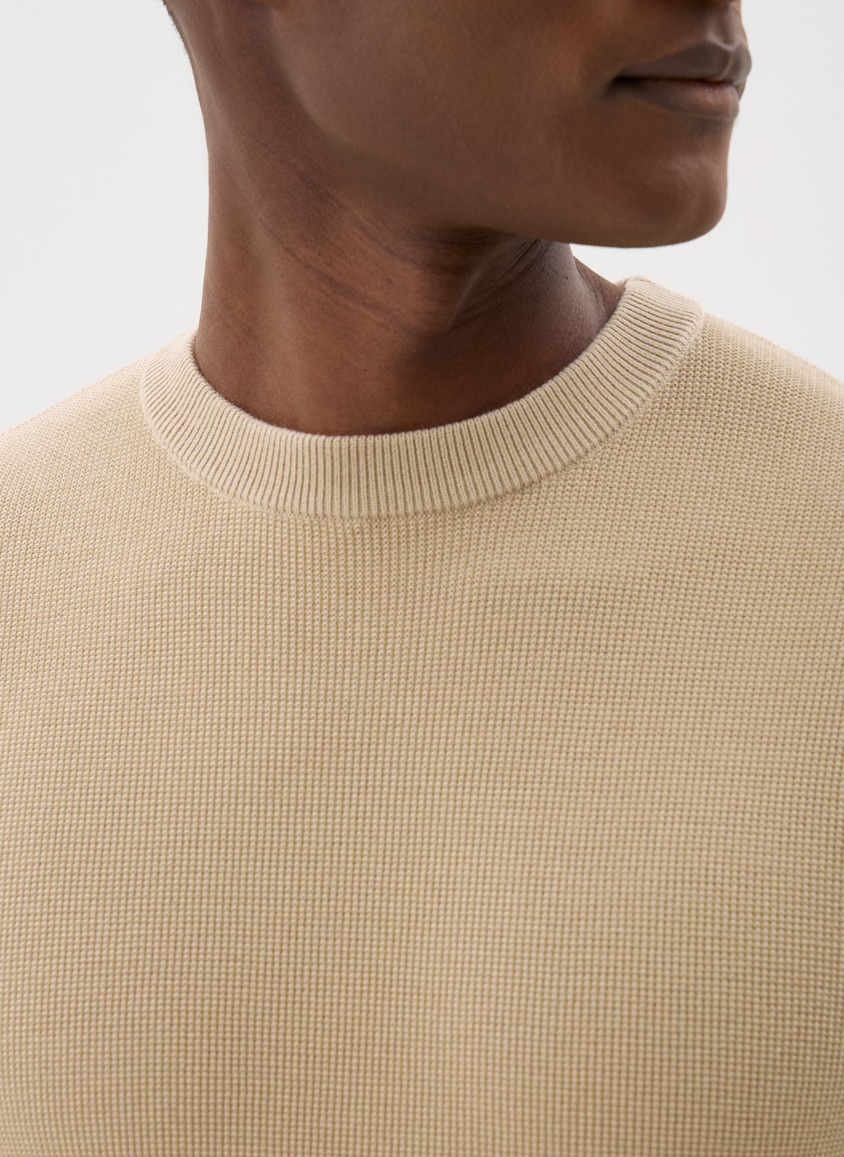 Pulls GHARRY homme beige Marvin&Co Pulls GHARRY homme beige White pepper