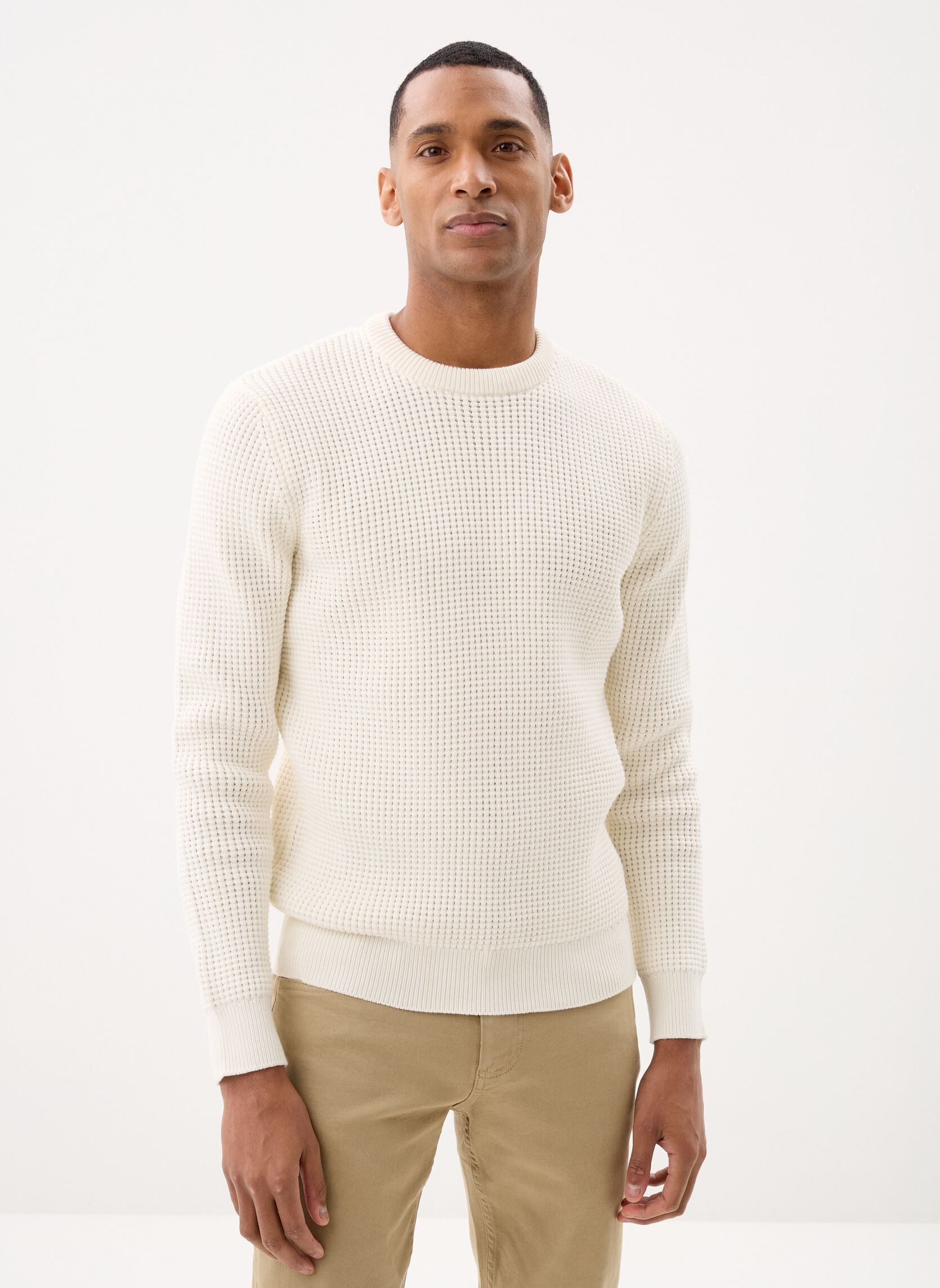 Pulls GROMAIN homme blanc Marvin&Co Pulls GROMAIN homme blanc COCONUT MILK