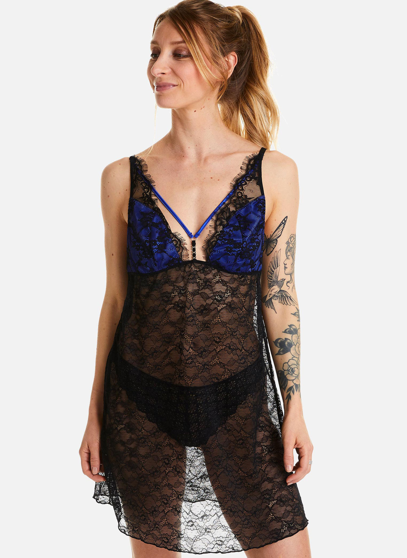 Nuisettes Nuisette bleu Illégal femme bleu Pomm'Poire Nuisettes Nuisette bleu Illégal femme bleu Bleu