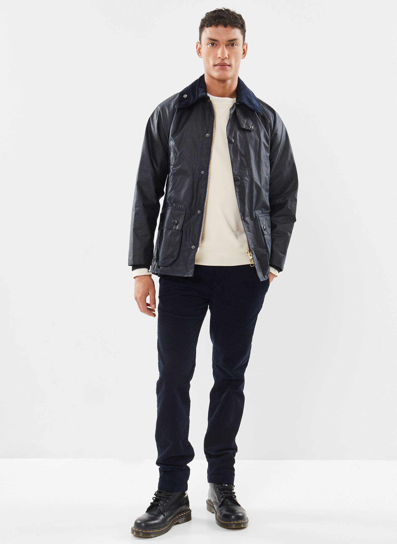 Winterjas Bedale Wax Jacket heren blauw Barbour Winterjas Bedale Wax Jacket heren blauw NAVY