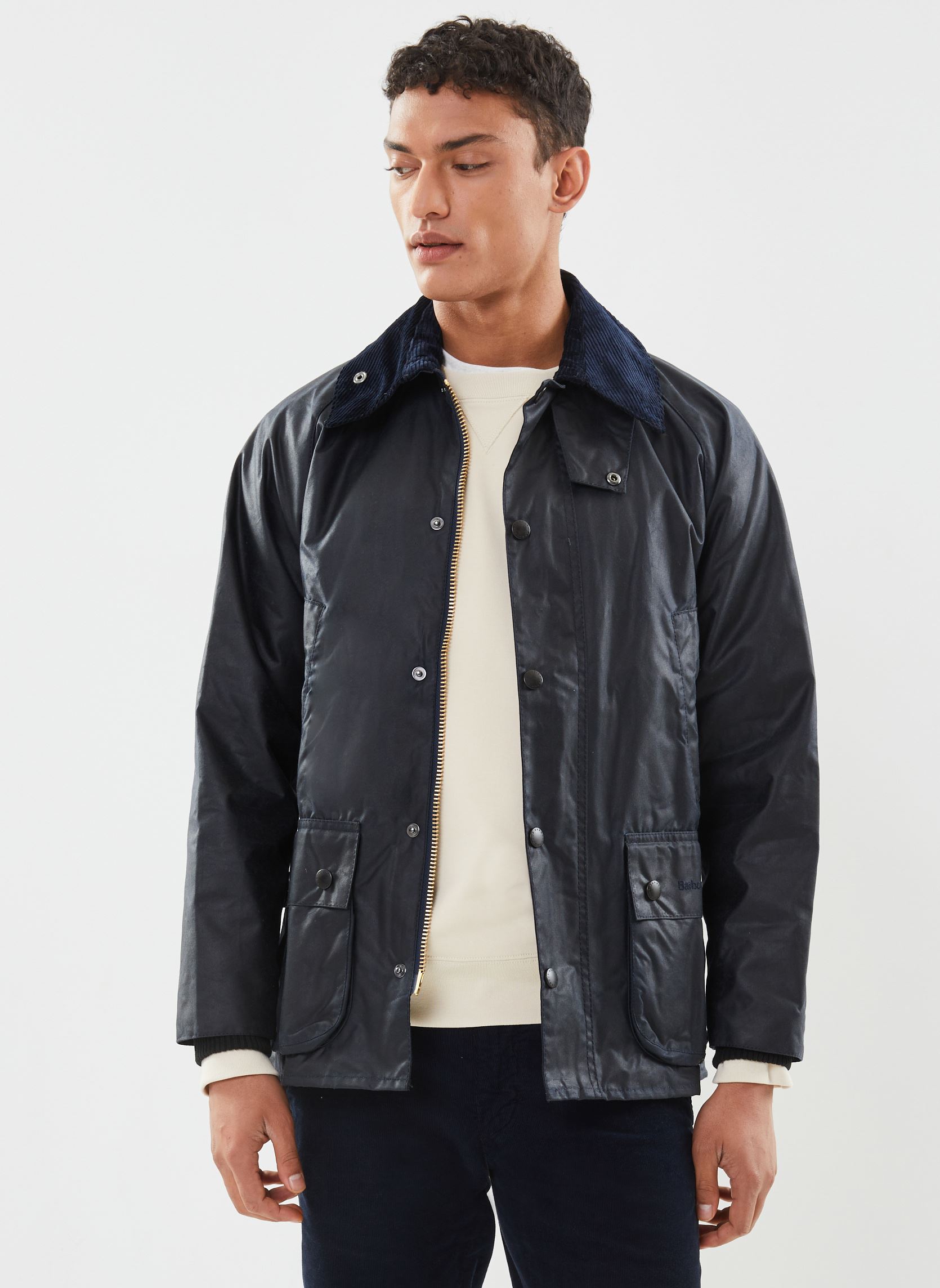 Winterjas Bedale Wax Jacket heren blauw Barbour Winterjas Bedale Wax Jacket heren blauw NAVY