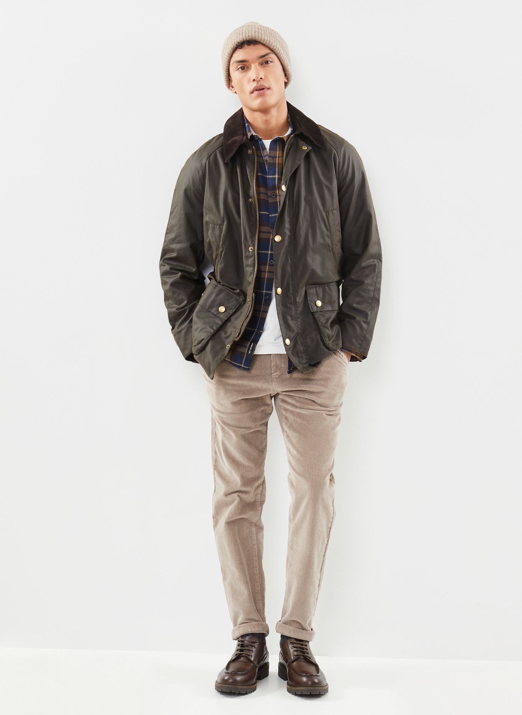 Parkas Barbour Ashby Wax Jacket homme vert Barbour Parkas Barbour Ashby Wax Jacket homme vert OLIVE
