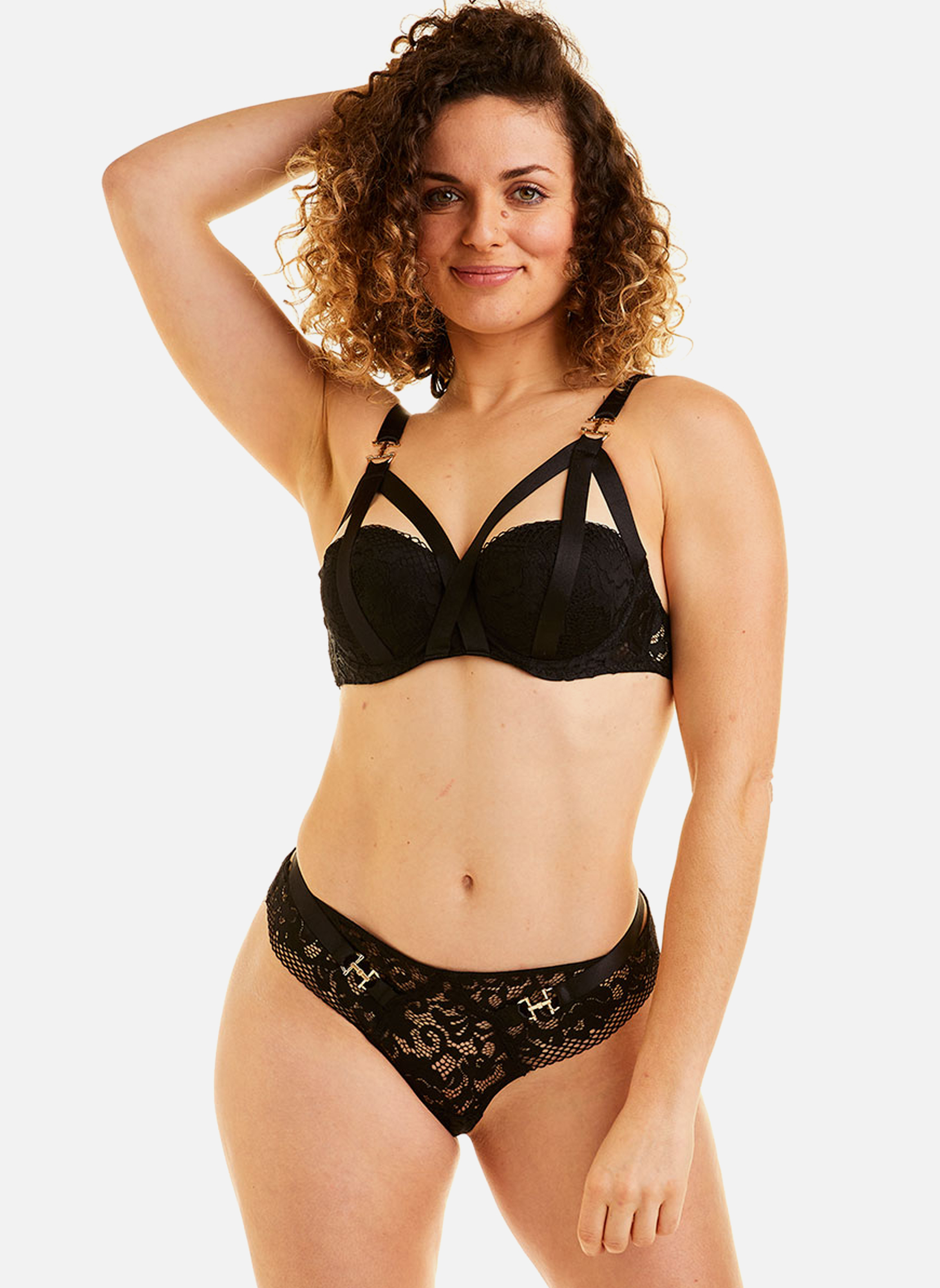 Brassières Soutien-gorge ampliforme noir Danger femme noir Pomm'Poire Brassières Soutien-gorge ampliforme noir Danger femme noir Noir