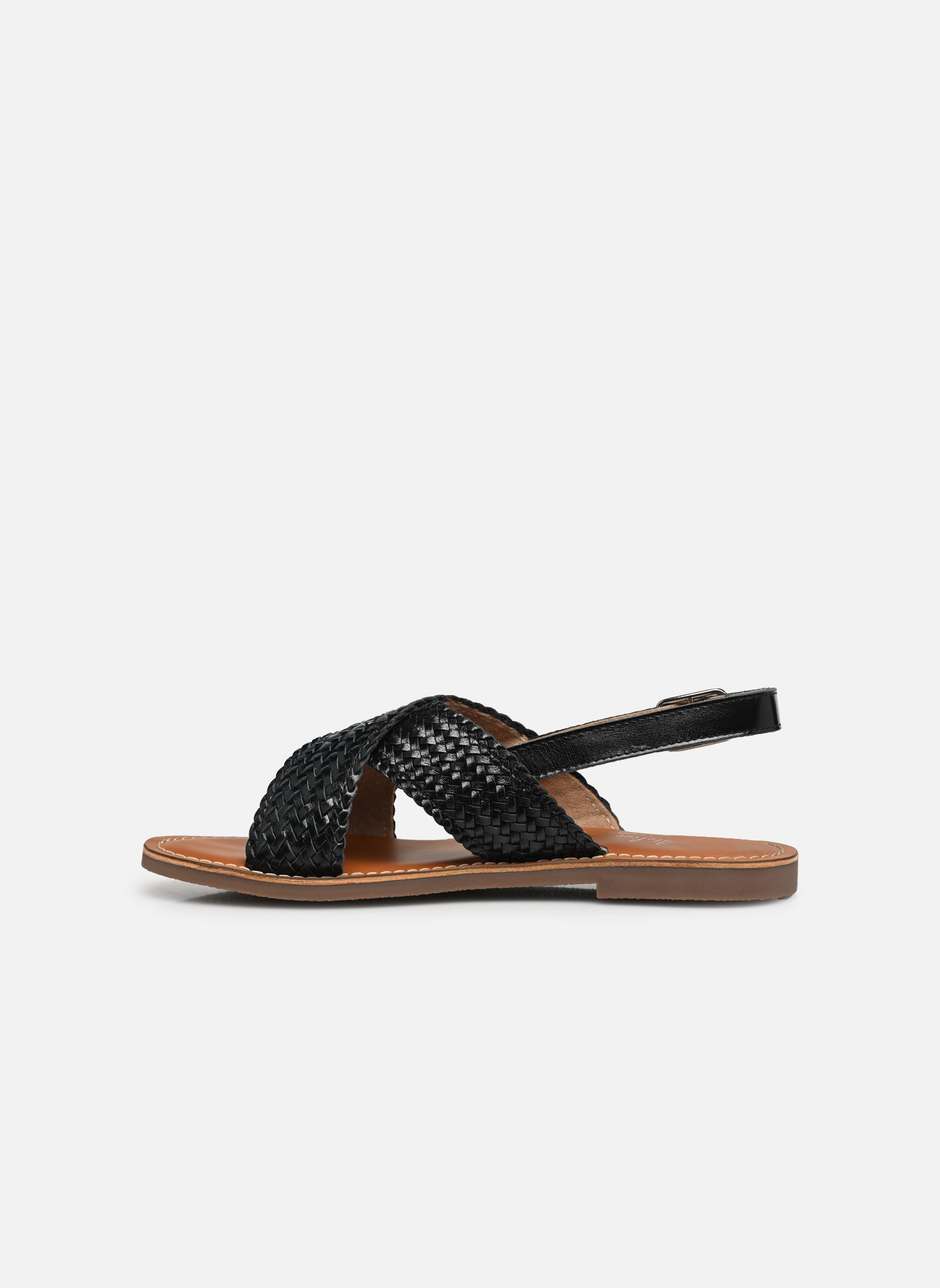 Flache Sandalen Sb 1400 Mesh damen schwarz L'Atelier Tropézien Flache Sandalen Sb 1400 Mesh damen schwarz Black Mesh