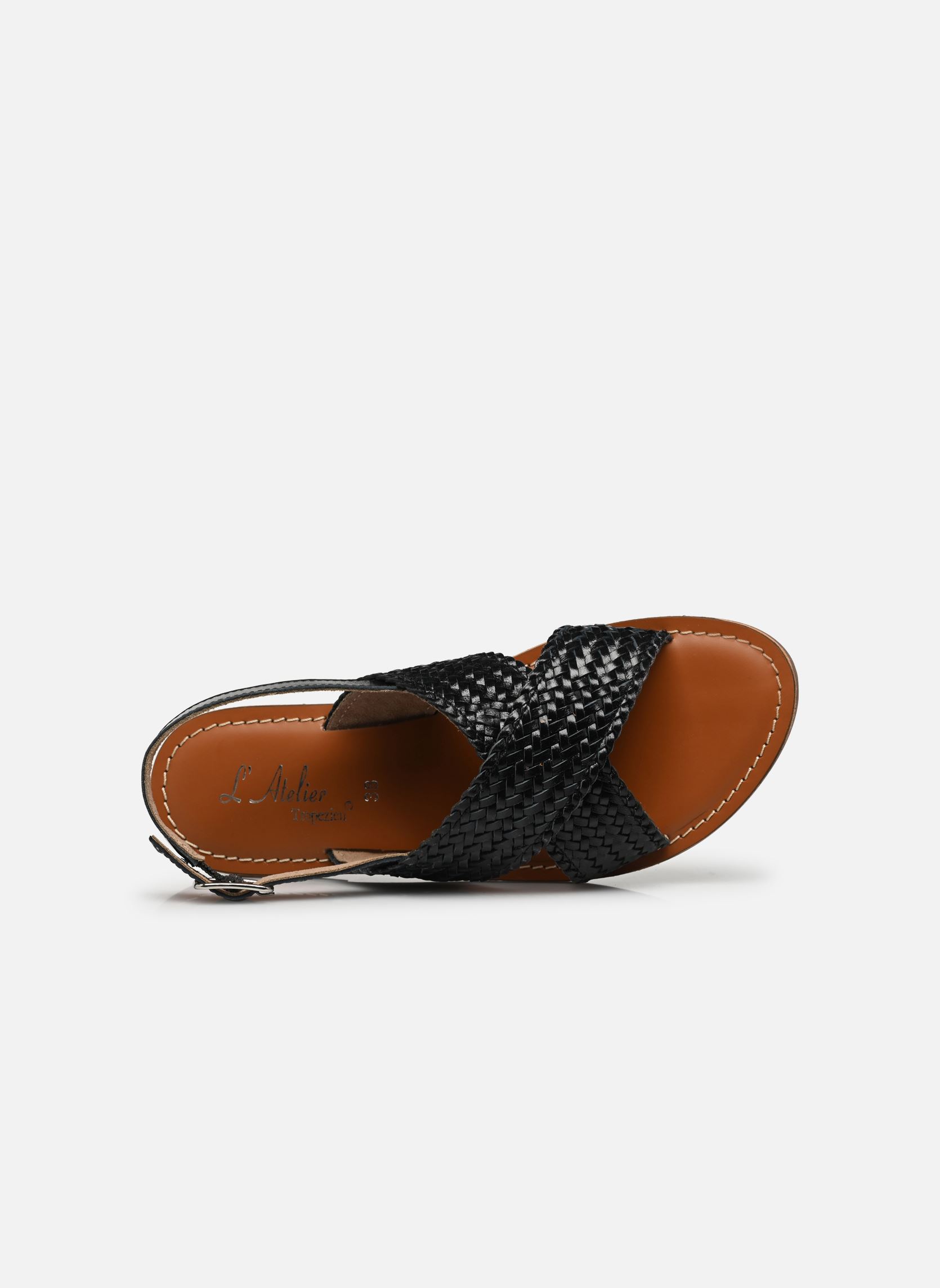 Flache Sandalen Sb 1400 Mesh damen schwarz L'Atelier Tropézien Flache Sandalen Sb 1400 Mesh damen schwarz Black Mesh