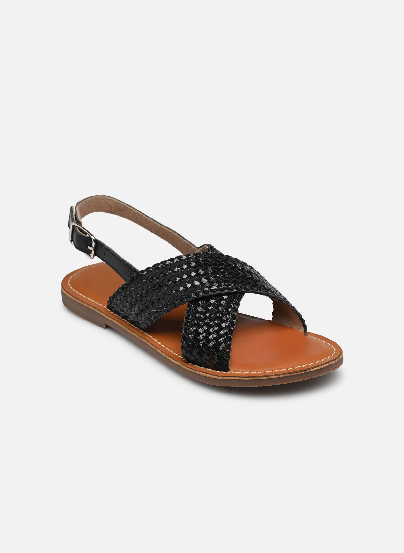 Flache Sandalen Sb 1400 Mesh damen schwarz L'Atelier Tropézien Flache Sandalen Sb 1400 Mesh damen schwarz Black Mesh