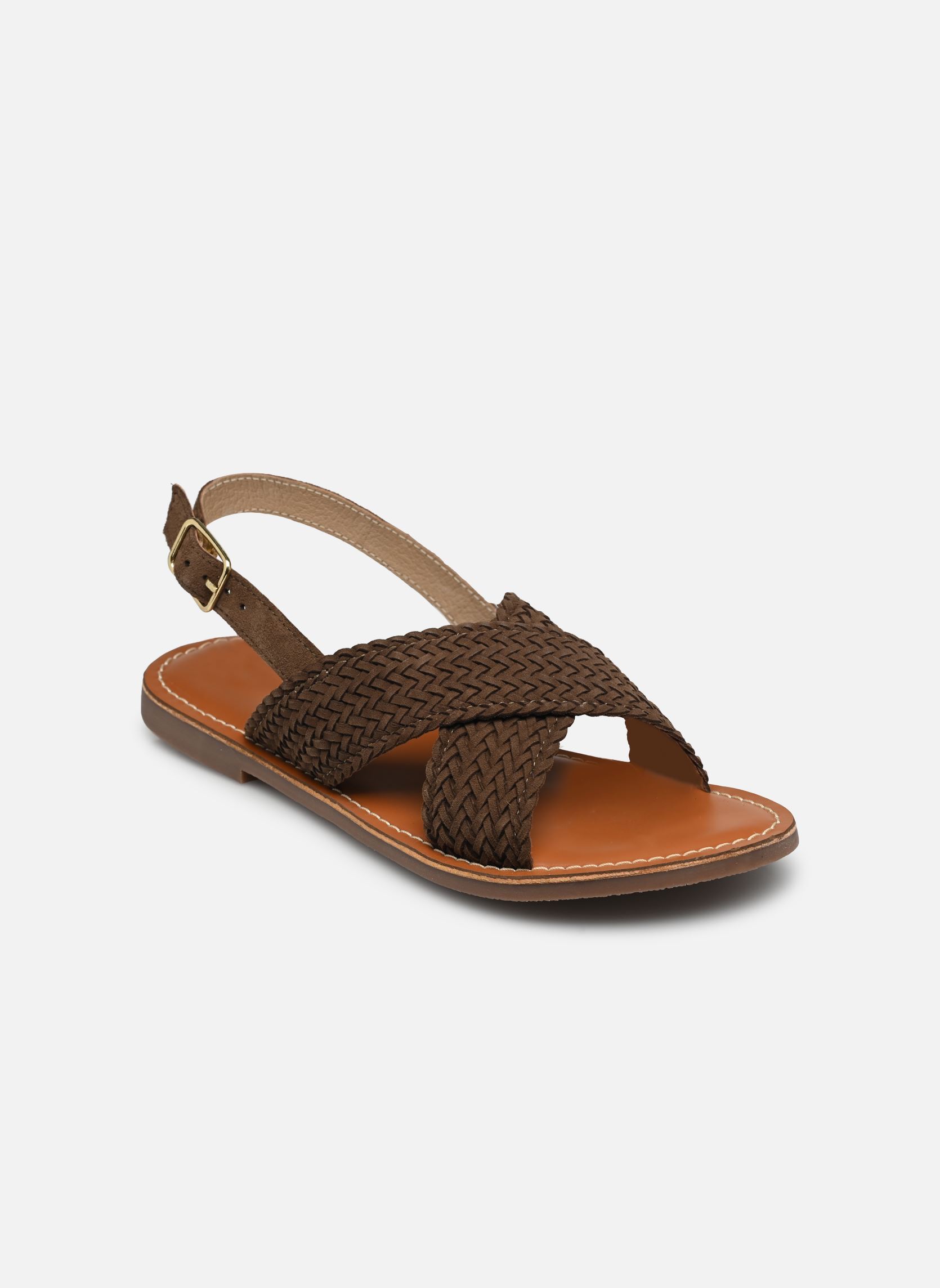 Flache Sandalen Sb 1400 Mesh damen grün L'Atelier Tropézien Flache Sandalen Sb 1400 Mesh damen grün KAKI MESH