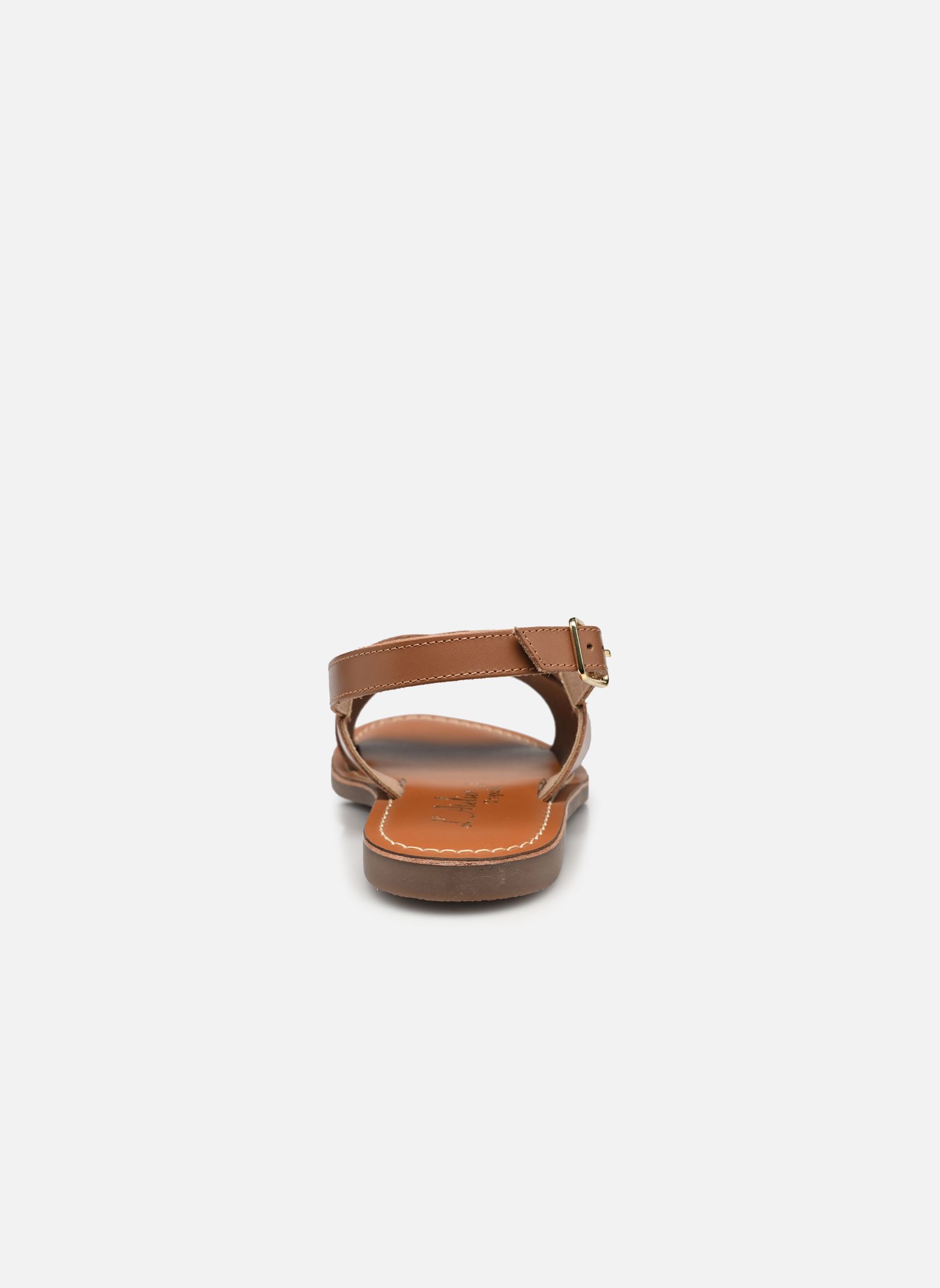 Sandales plates Sb 1400 femme marron L'Atelier Tropézien Sandales plates Sb 1400 femme marron Tan