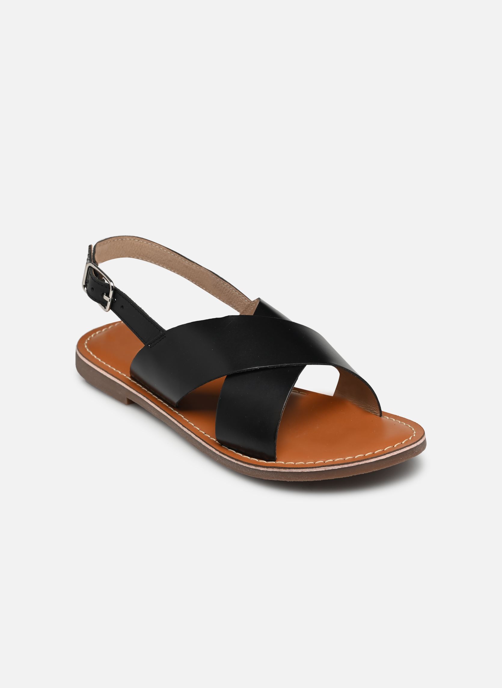 Sandali piatti Sb 1400 donna nero L'Atelier Tropézien Sandali piatti Sb 1400 donna nero Black leather