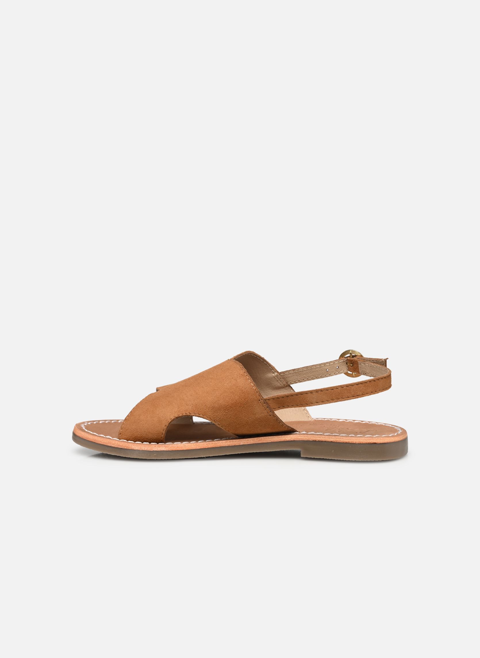 Sandales plates Sh 1305 femme marron L'Atelier Tropézien Sandales plates Sh 1305 femme marron TAN