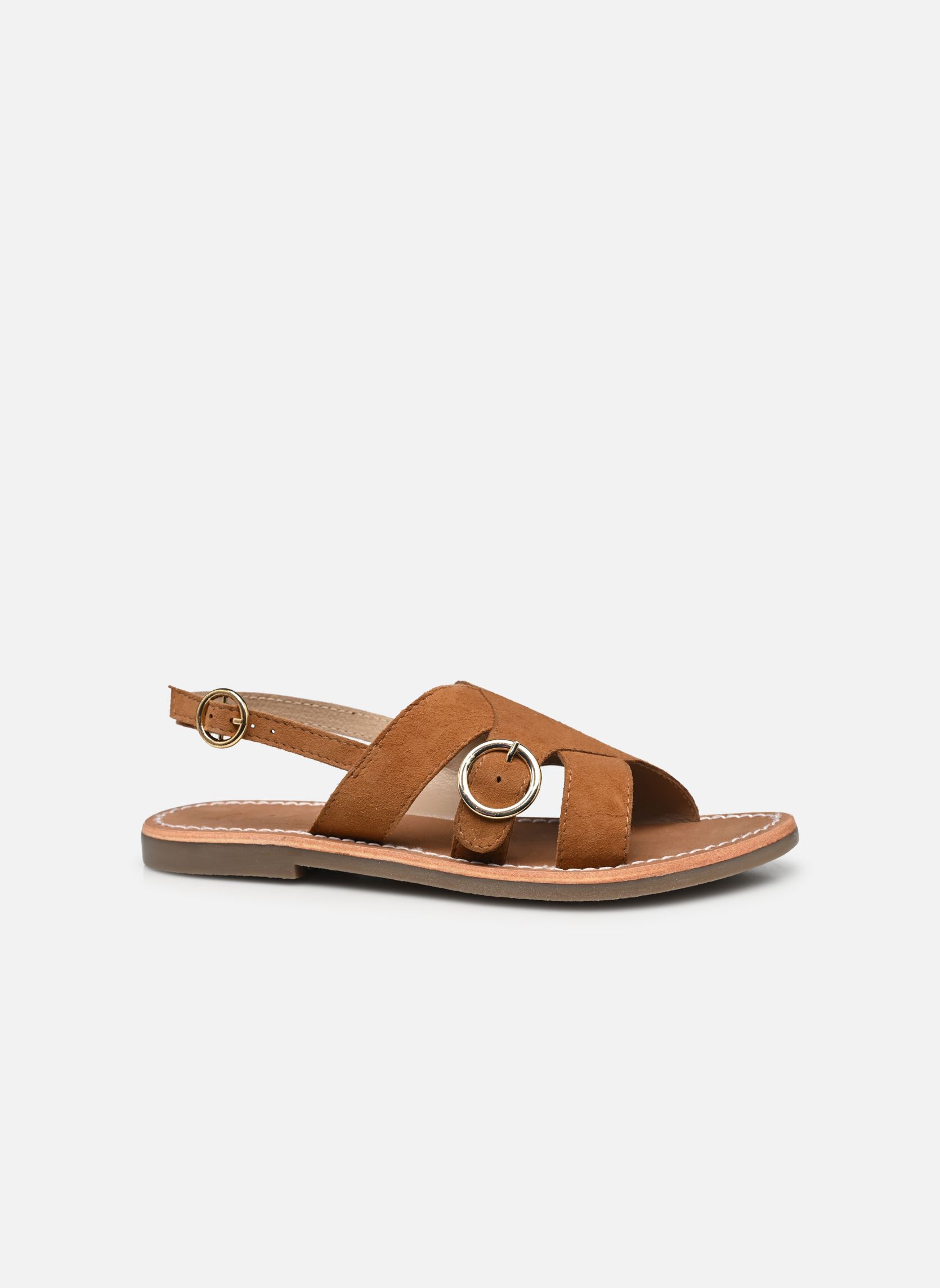 Sandales plates Sh 1305 femme marron L'Atelier Tropézien Sandales plates Sh 1305 femme marron TAN