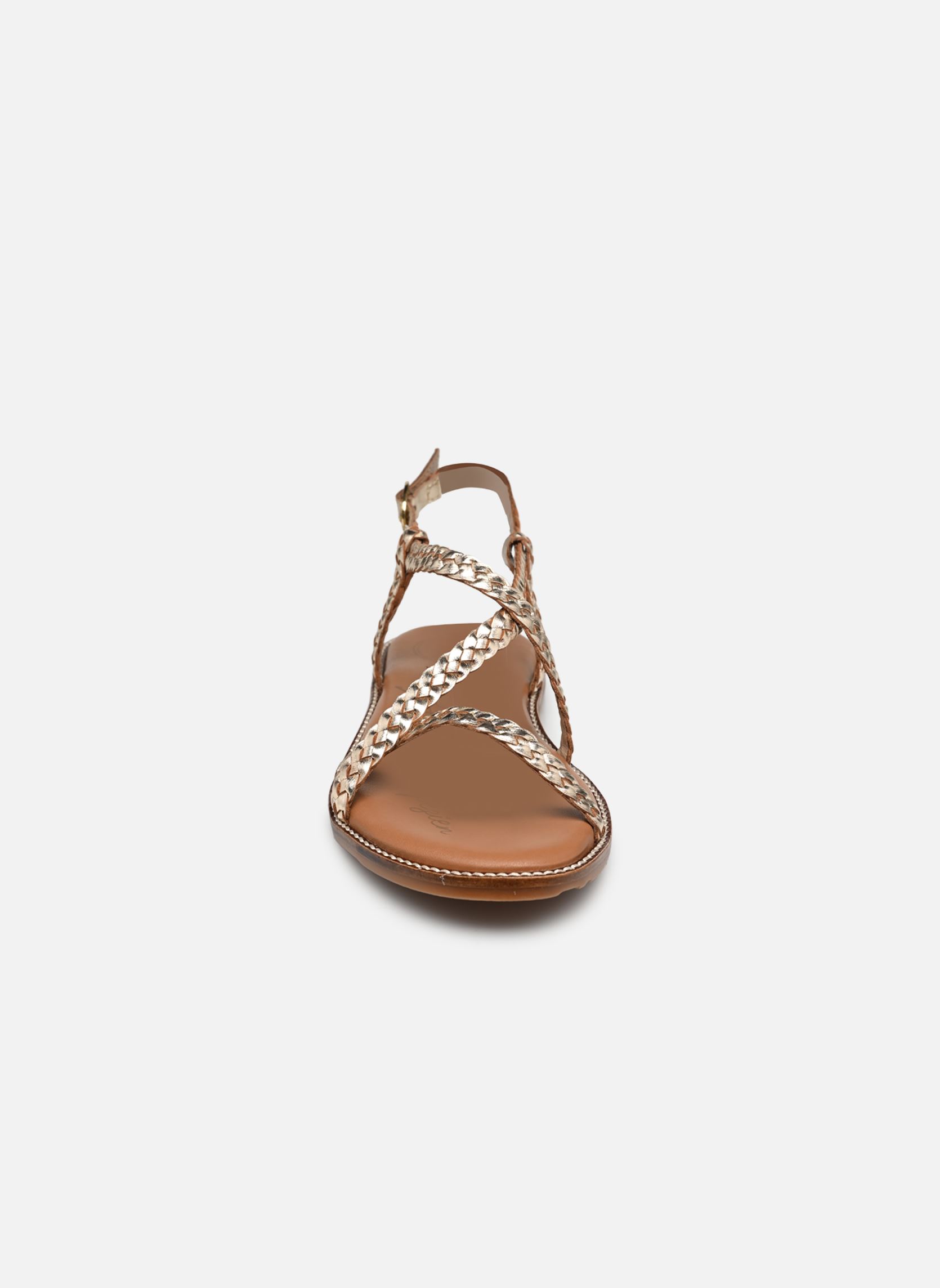 Sandali piatti Sh 1317 donna oro e bronzo L'Atelier Tropézien Sandali piatti Sh 1317 donna oro e bronzo A GOLD