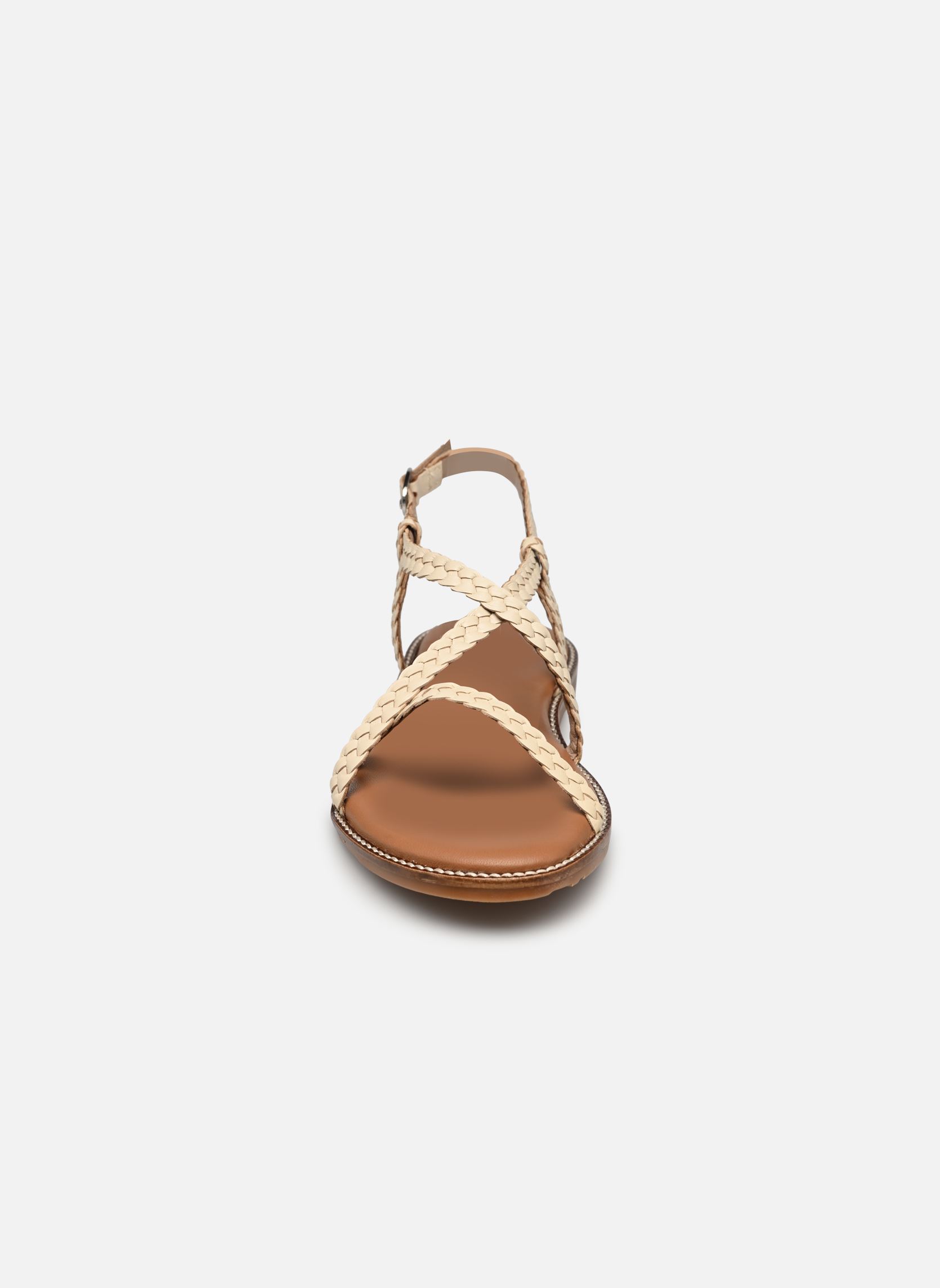 Platte sandalen Sh 1317 dames wit L'Atelier Tropézien Platte sandalen Sh 1317 dames wit A WHITE