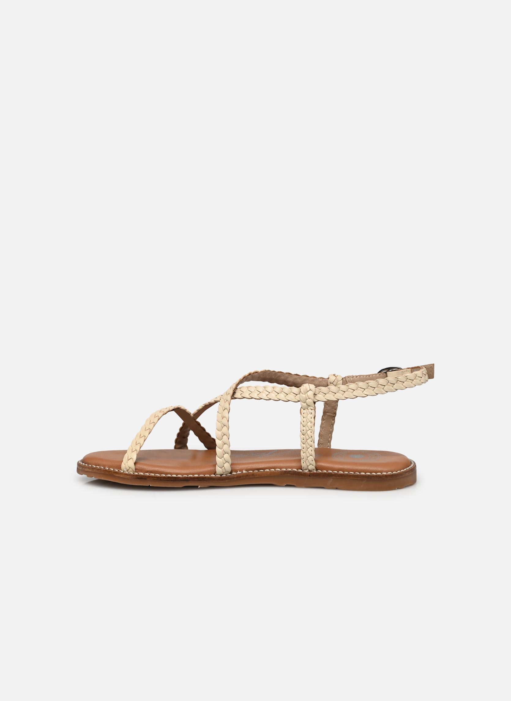 Platte sandalen Sh 1317 dames wit L'Atelier Tropézien Platte sandalen Sh 1317 dames wit A WHITE