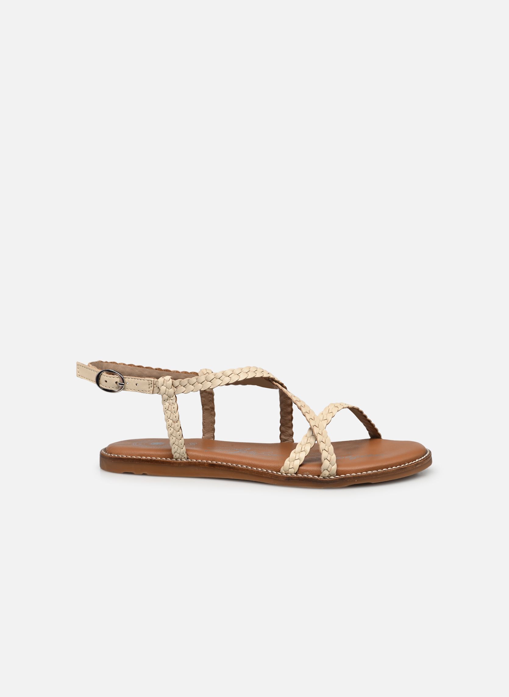 Platte sandalen Sh 1317 dames wit L'Atelier Tropézien Platte sandalen Sh 1317 dames wit A WHITE