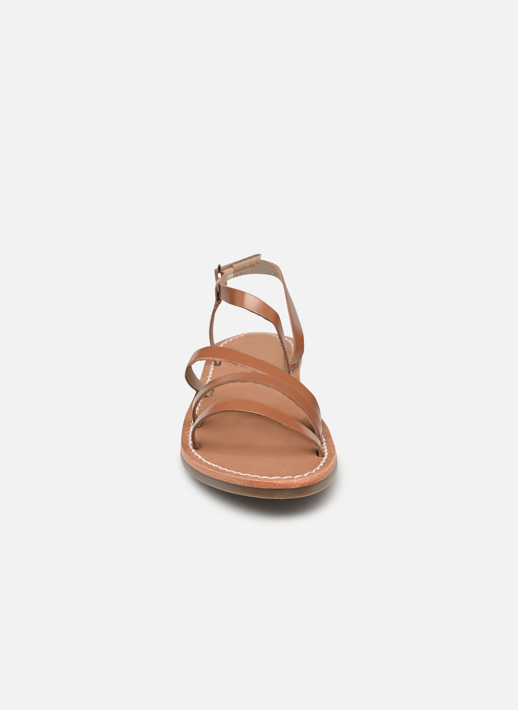 Sandales plates Sh 1308 femme marron L'Atelier Tropézien Sandales plates Sh 1308 femme marron Tan
