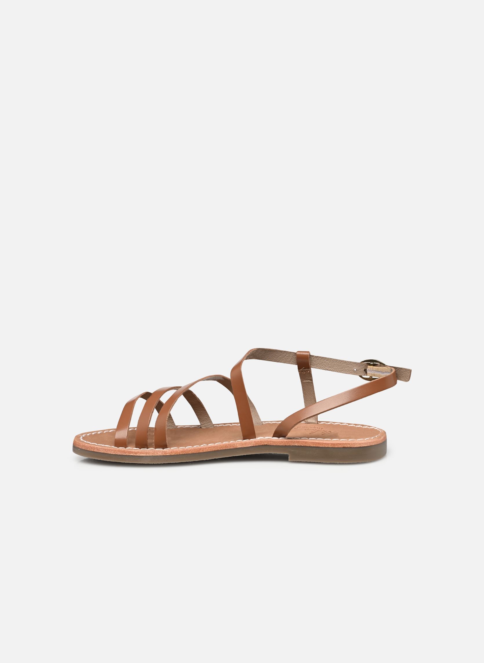 Sandales plates Sh 1308 femme marron L'Atelier Tropézien Sandales plates Sh 1308 femme marron Tan
