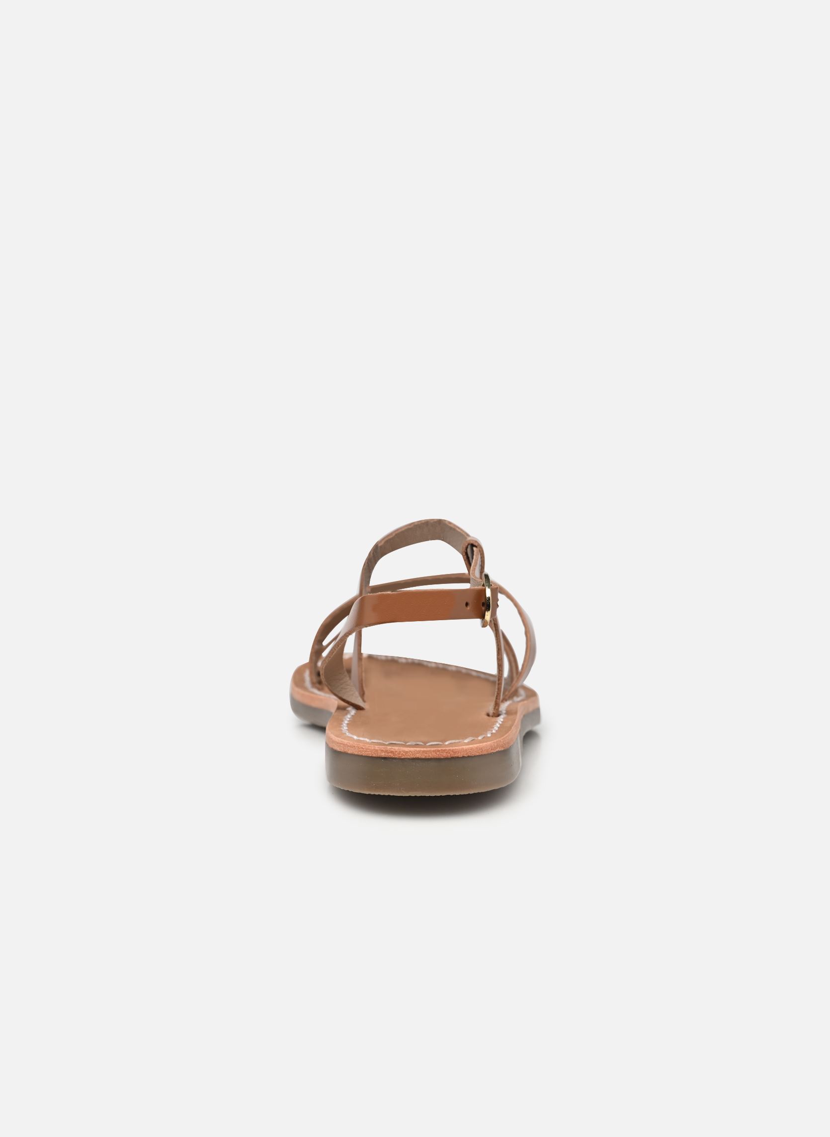 Sandales plates Sh 1308 femme marron L'Atelier Tropézien Sandales plates Sh 1308 femme marron Tan
