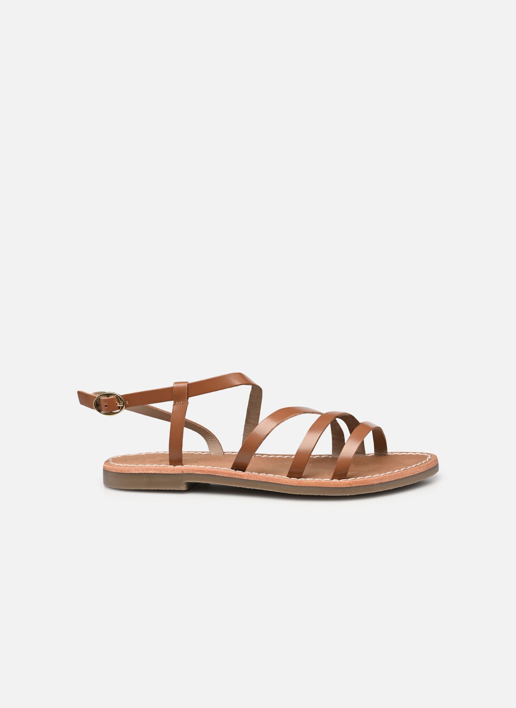 Sandales plates Sh 1308 femme marron L'Atelier Tropézien Sandales plates Sh 1308 femme marron Tan