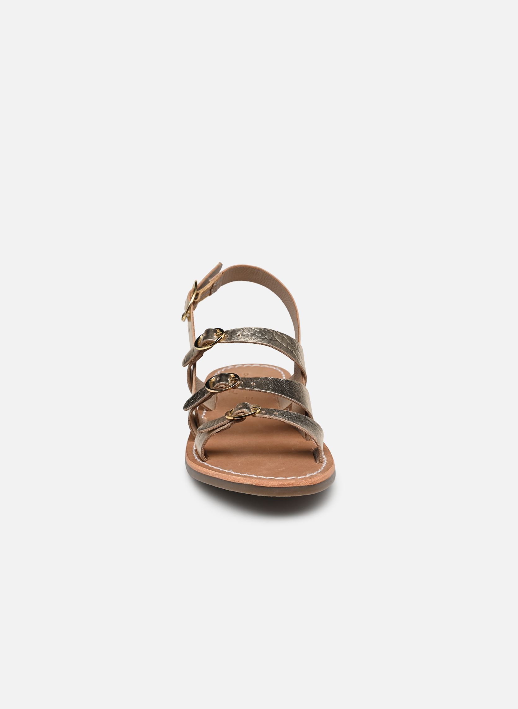 Platte sandalen Sh 1301 dames goud en brons L'Atelier Tropézien Platte sandalen Sh 1301 dames goud en brons Gold