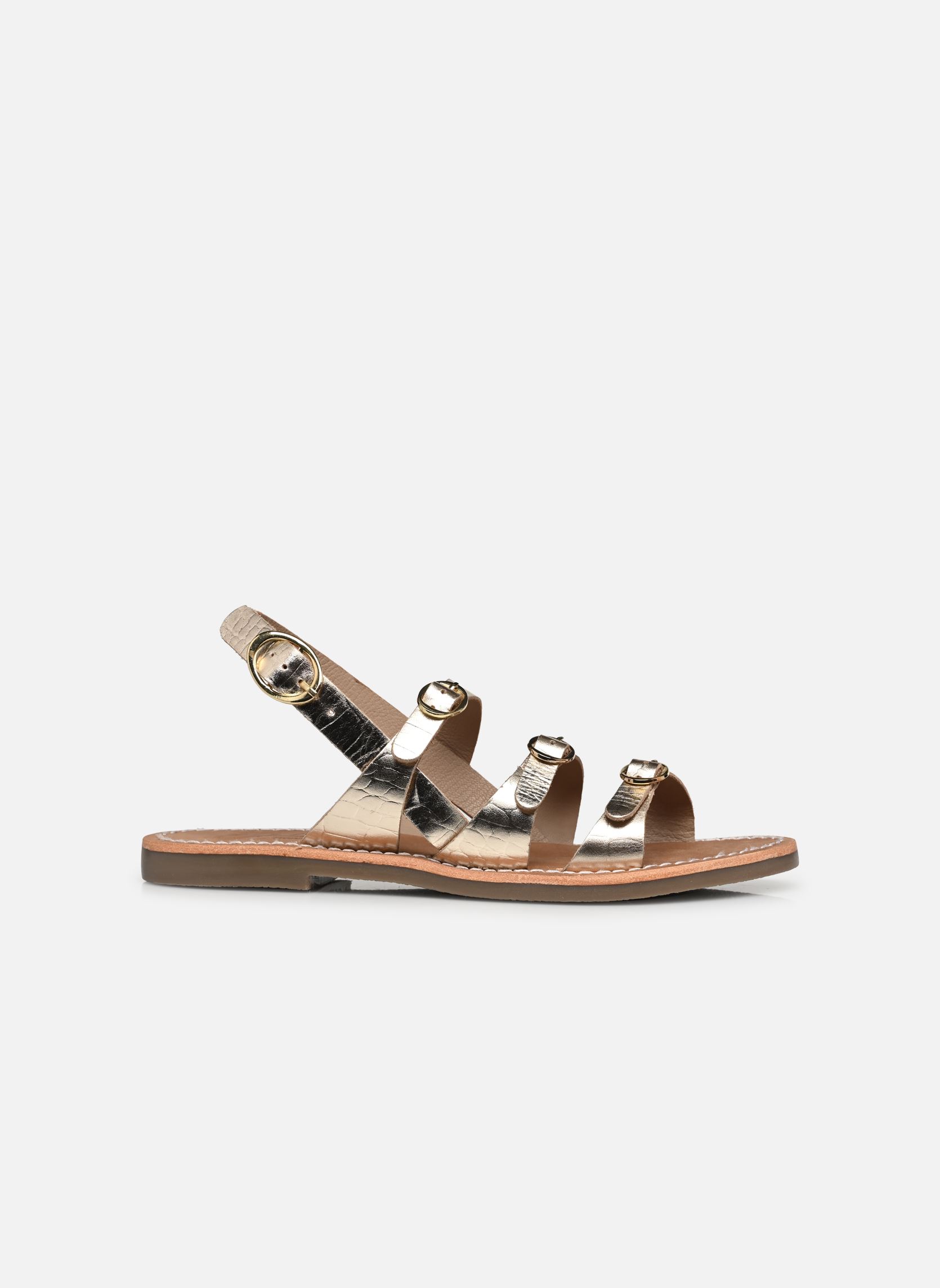 Platte sandalen Sh 1301 dames goud en brons L'Atelier Tropézien Platte sandalen Sh 1301 dames goud en brons Gold