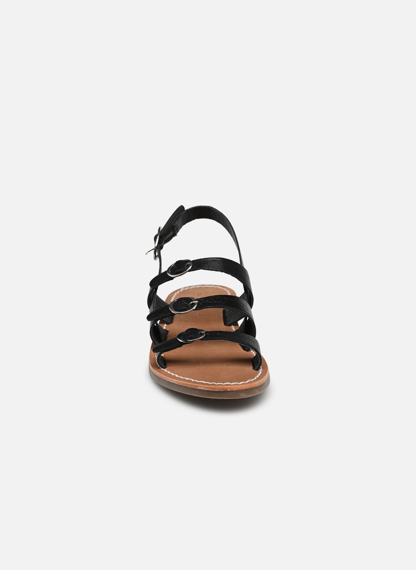 Platte sandalen Sh 1301 dames zwart L'Atelier Tropézien Platte sandalen Sh 1301 dames zwart BLACK
