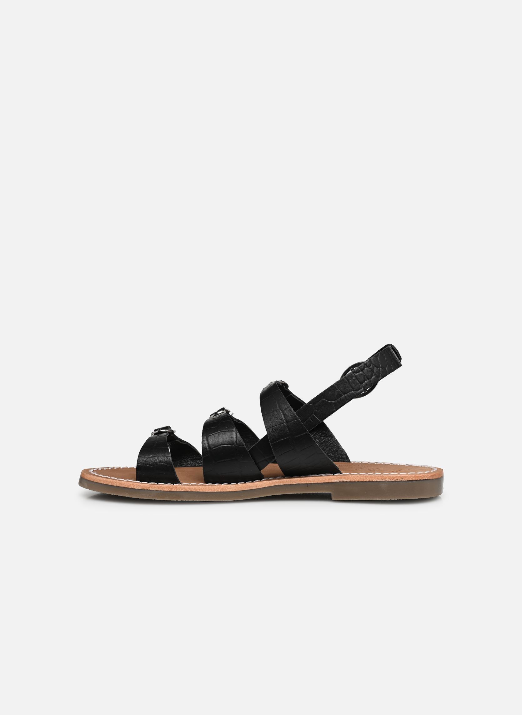 Platte sandalen Sh 1301 dames zwart L'Atelier Tropézien Platte sandalen Sh 1301 dames zwart BLACK