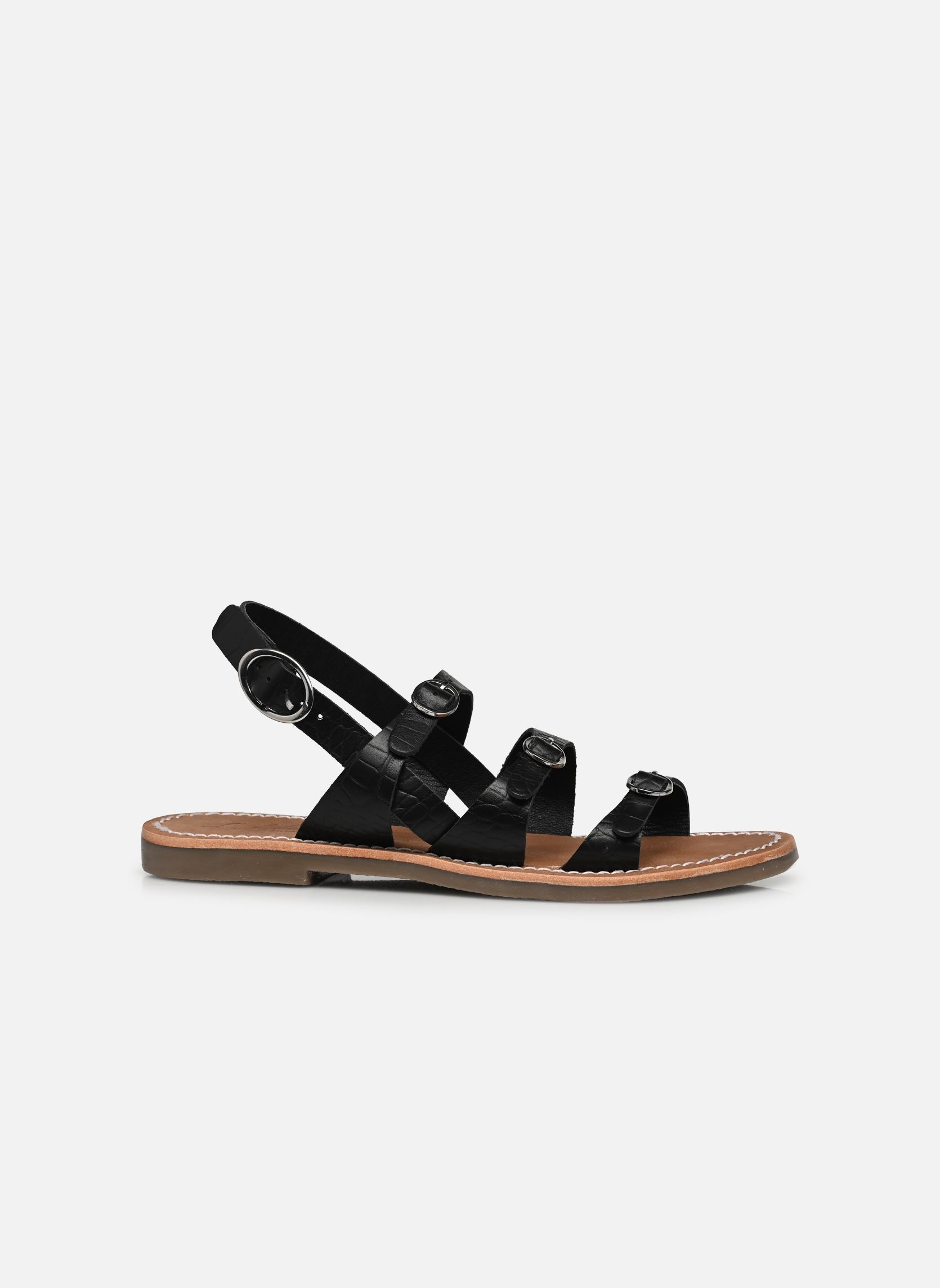 Platte sandalen Sh 1301 dames zwart L'Atelier Tropézien Platte sandalen Sh 1301 dames zwart BLACK