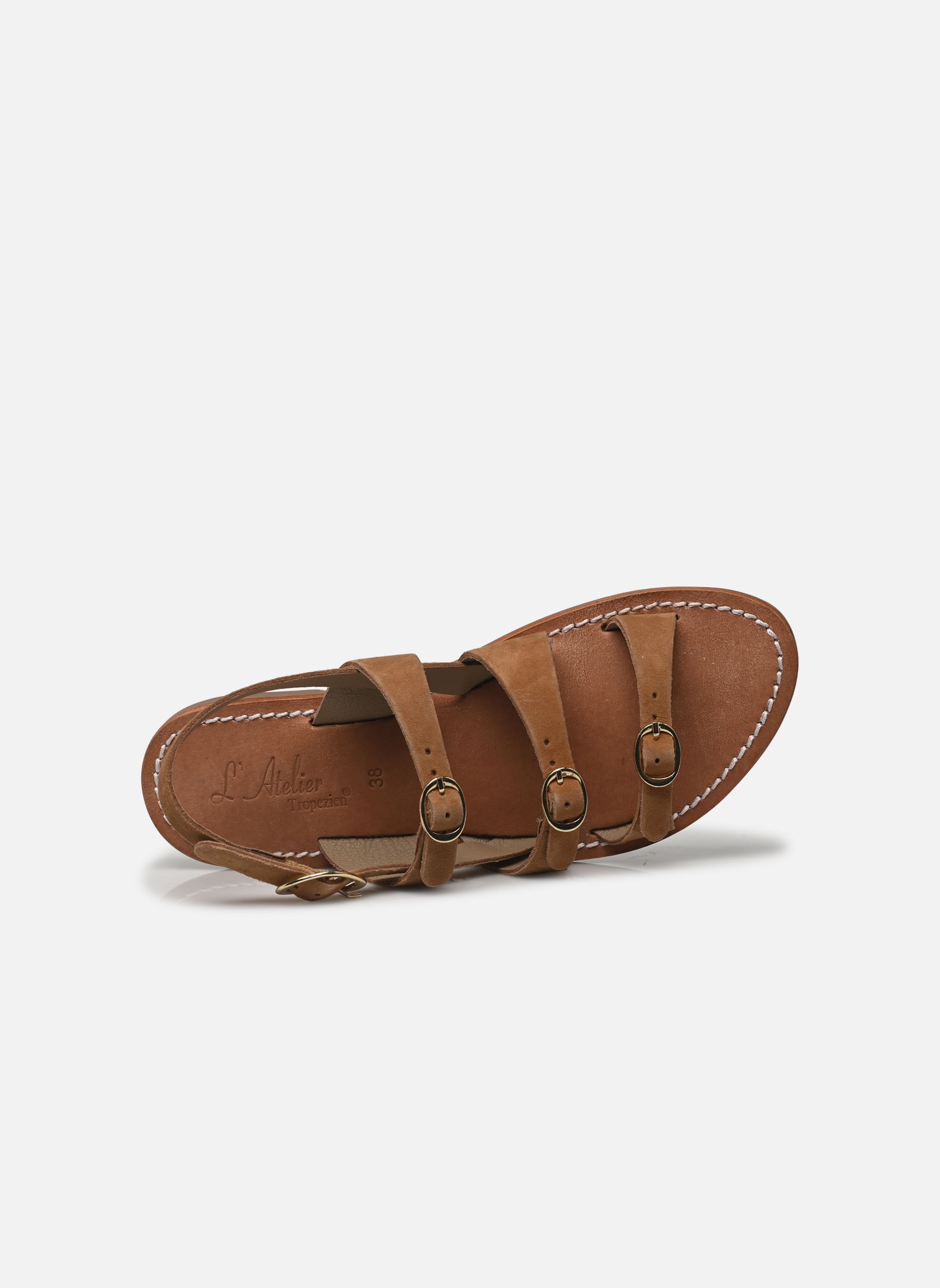 Sandali piatti Sh 1301 donna marrone L'Atelier Tropézien Sandali piatti Sh 1301 donna marrone TAN